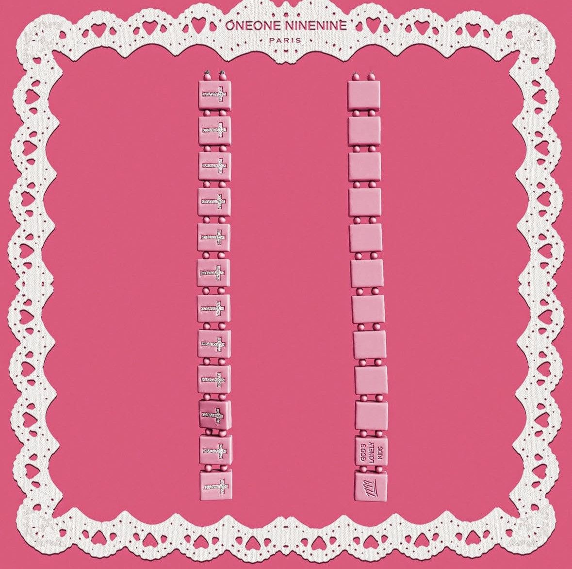 1199 Bazo 1199 Diamond Crosses Bracelet Size ONE SIZE - 2 Thumbnail