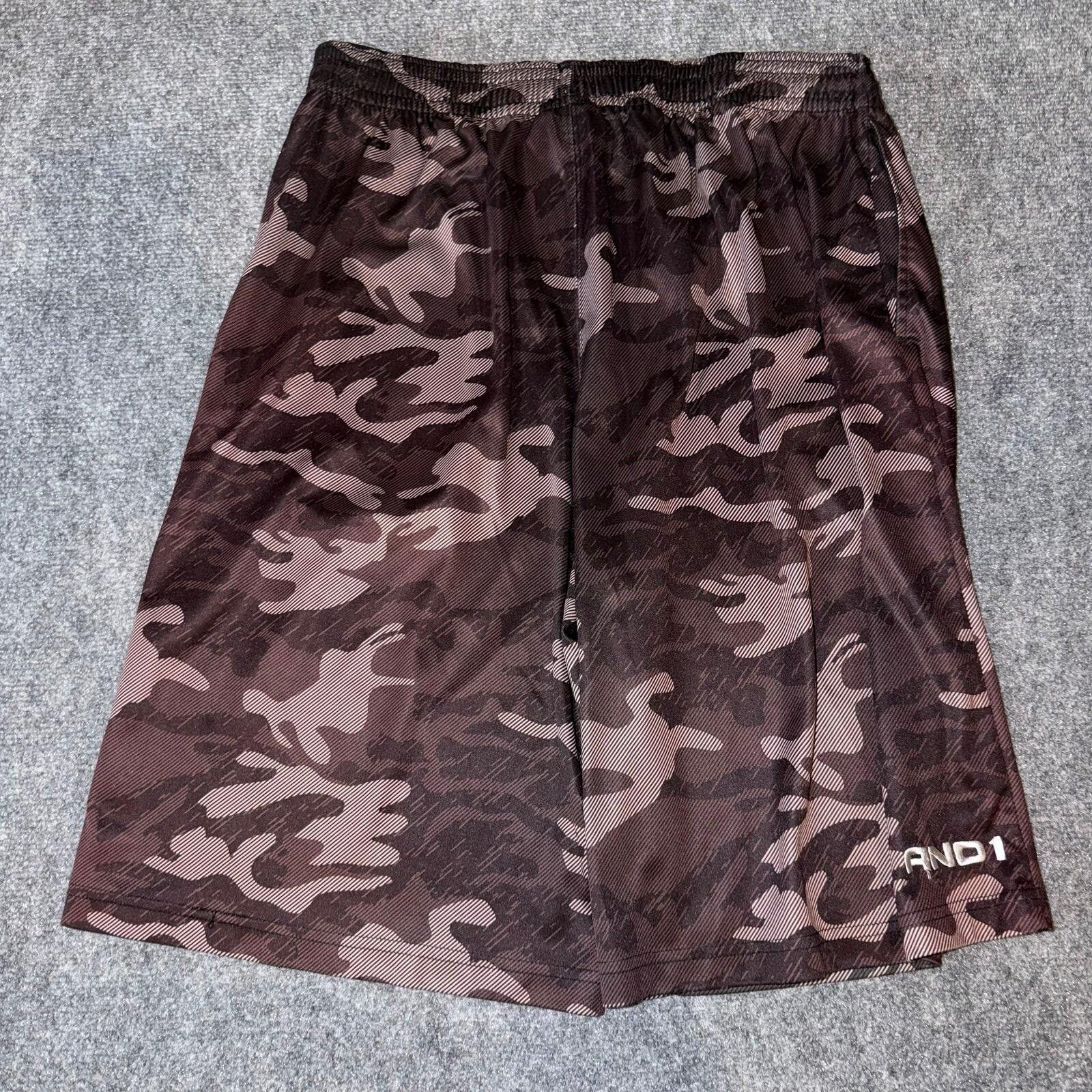 JW Anderson AND1 Brown Camo Beautiful Baggy Hoop Shorts Mens LG Vtg y2k Size US 34 / EU 50 - 5 Thumbnail