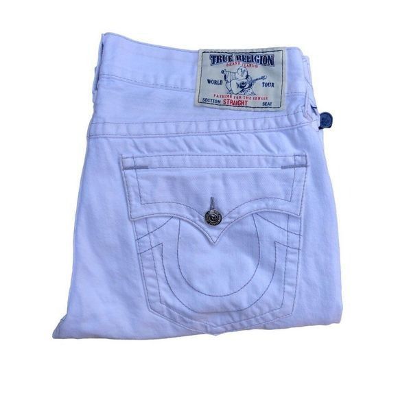 True Religion True Religion Jeans Size 36 STRAIGHT White Size US 36 / EU 52 - 1 Thumbnail