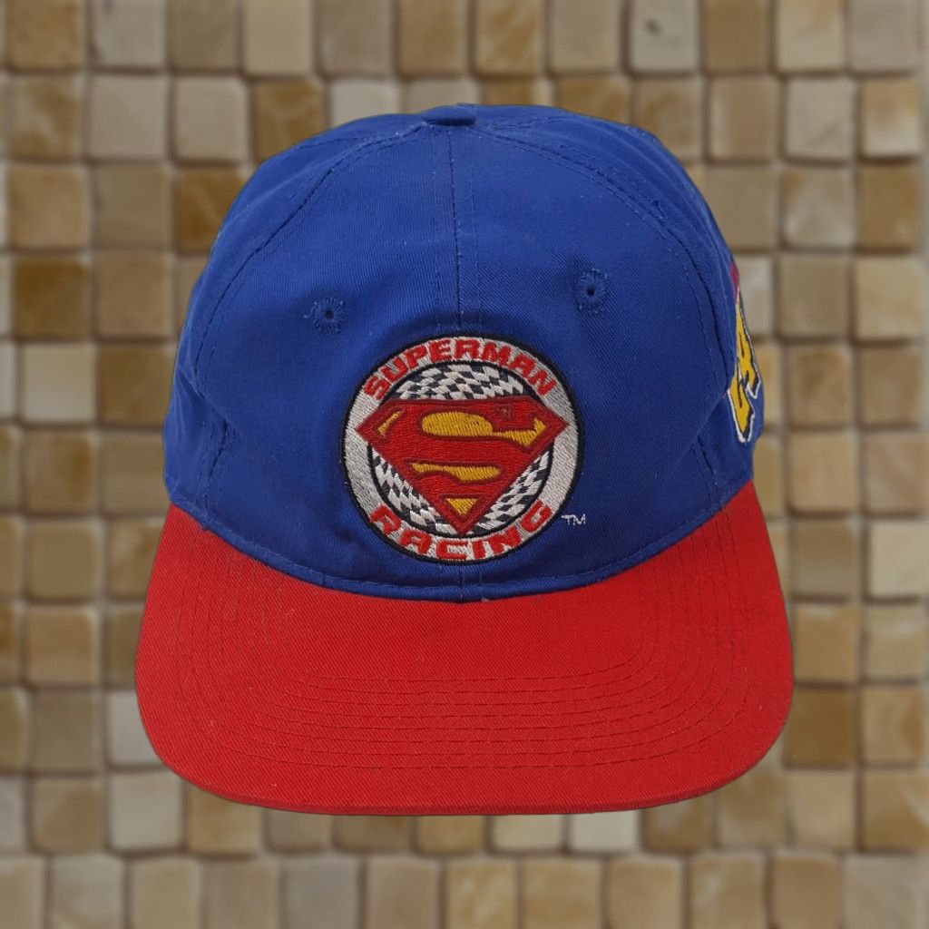 Vintage VINTAGE Superman Racing Jeff Gordon NASCAR Snapback Baseball Cap Hat 2000s Adult One Size Blue Twill Cotton USA 90s 00s Sports Baseball Mens Size ONE SIZE - 1 Thumbnail