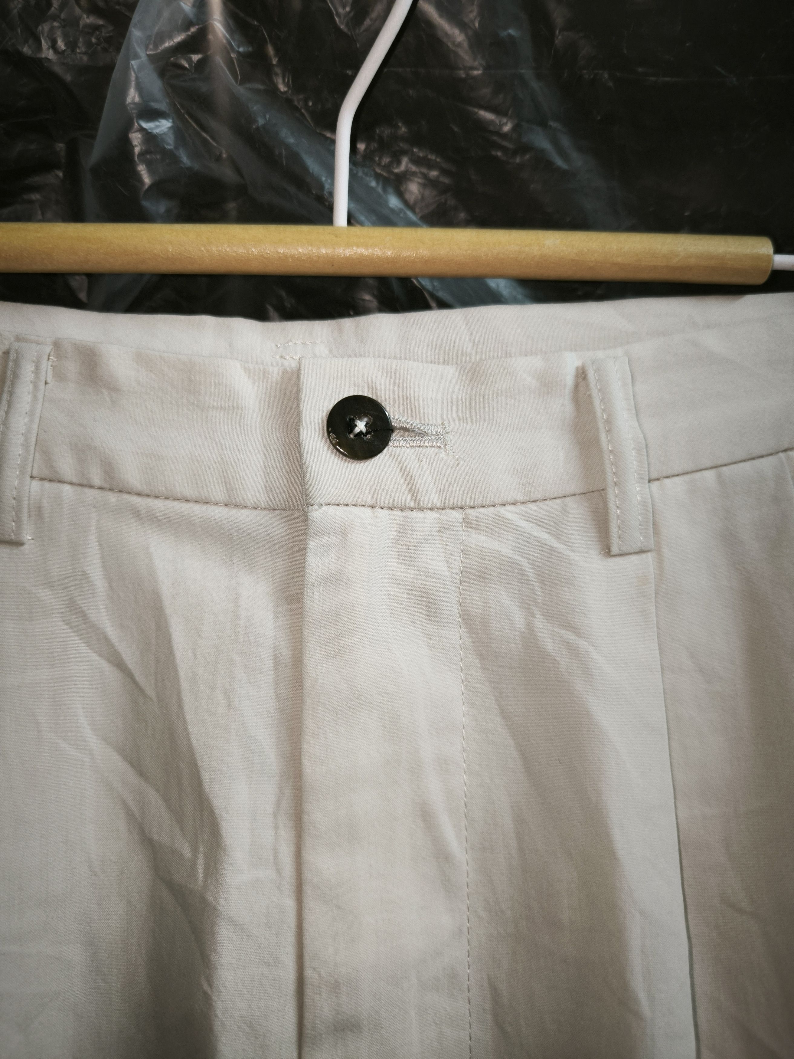 Japanese Brand × Y's × Yohji Yamamoto Iwish by Y's bis Basic Nylon Slack Pants Size 26" / US 2 / IT 38 - 10 Thumbnail