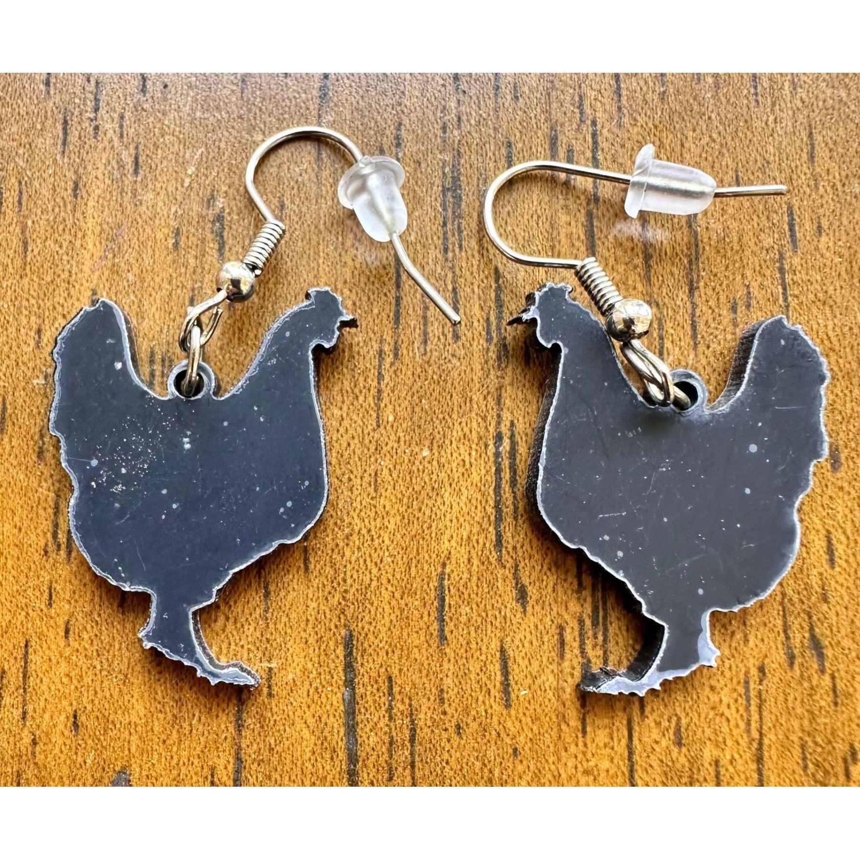 Handmade Rooster Earrings Chicken Farm Animal Eggs Pet New Hens Farme Size ONE SIZE - 12 Thumbnail