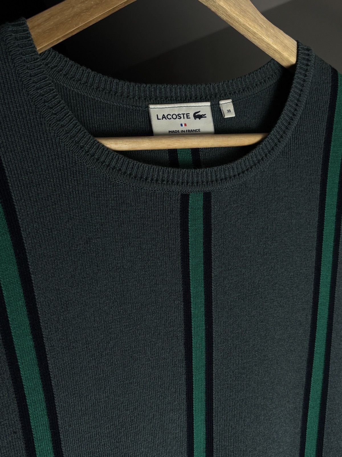 Lacoste Lacoste Knit Wool Cotton Striped Vintage Sweater Size S / US 4 / IT 40 - 3 Thumbnail