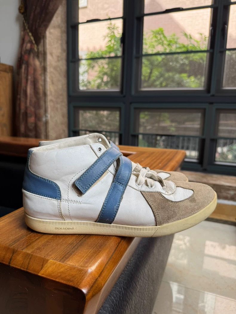 Dior Dior Blue-tailed high-tops with lacing in show German trai Size US 7 / EU 40 - 1 Thumbnail