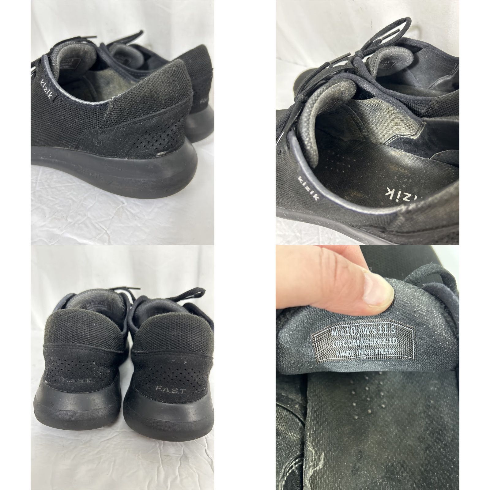 Vintage Kizik Sneakers Madrid Black Lace Up Casual Men Womens 10.5 11.5 US UK 11.5 XS? Size US 12 / IT 42 - 8 Thumbnail