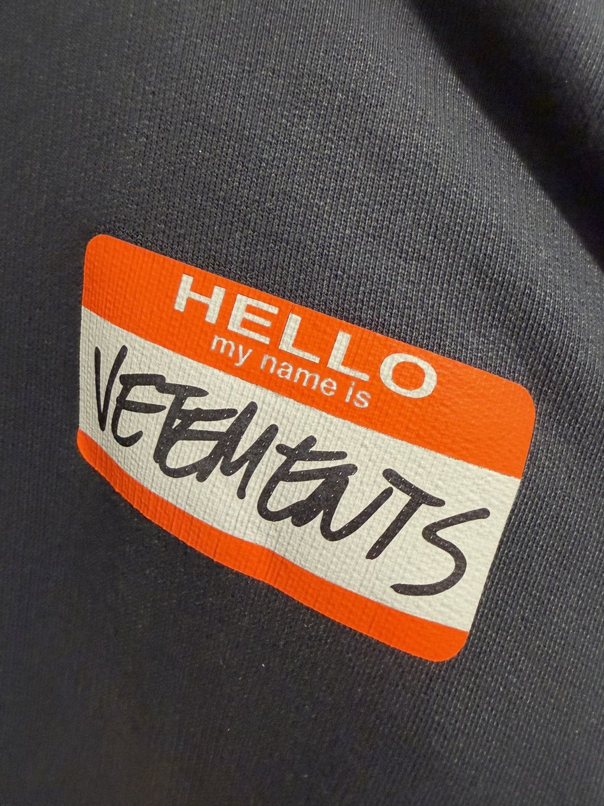Vetements Vetements Hoodie Hello My Name Is Size US M / EU 48-50 / 2 - 2 Thumbnail