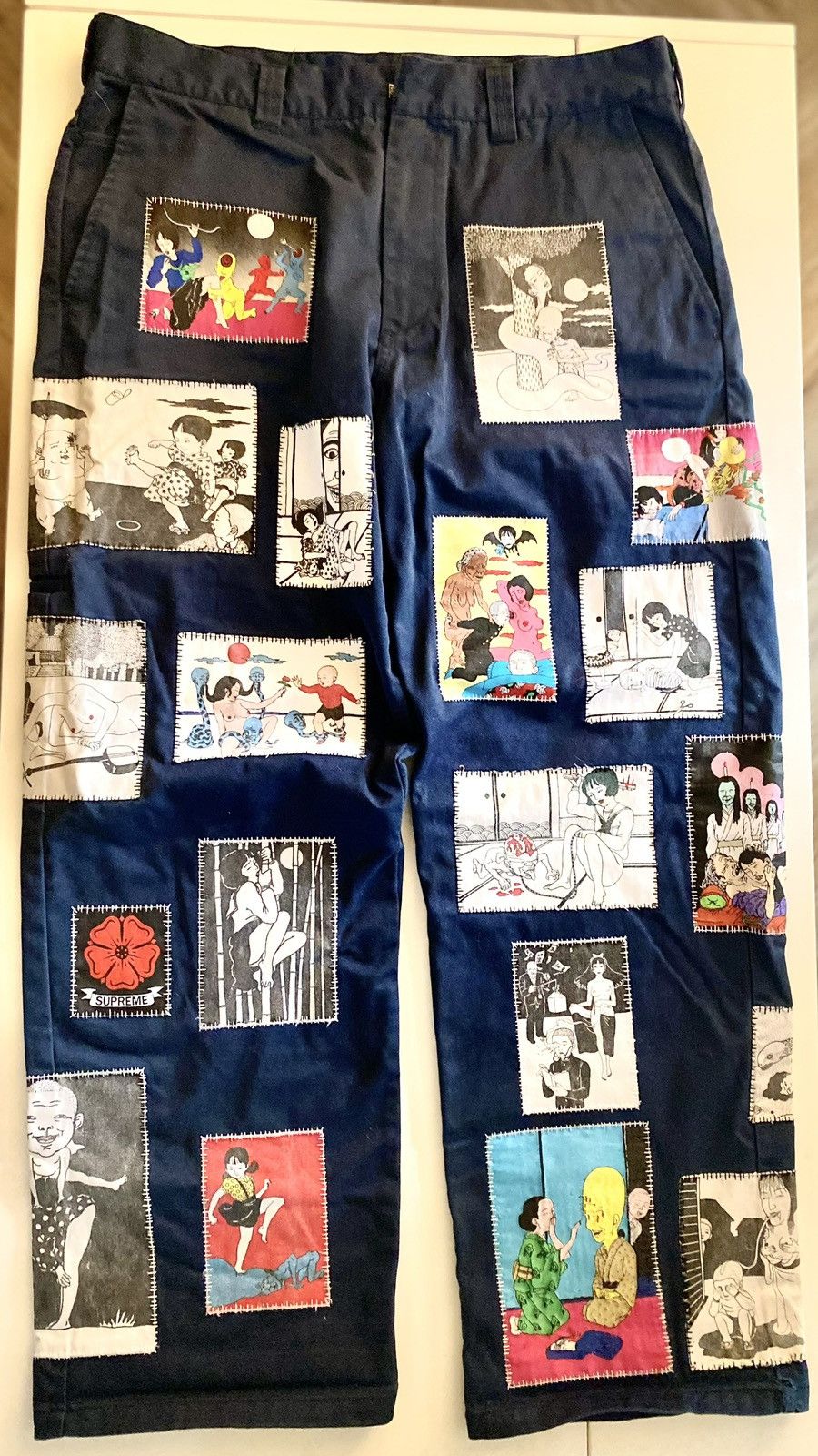Supreme Supreme x Toshio Saeki Work Pant Navy Size US 34 / EU 50 - 1 Thumbnail