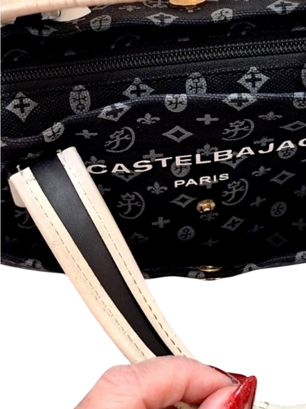 Jean Charles De Castelbajac Castelbajac Monogram Denim/ Leather Tote Size ONE SIZE - 9 Thumbnail