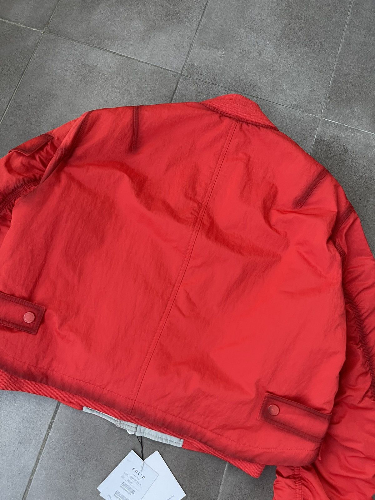 Solid Homme × Wooyoungmi !DS! SS23 Solid Homme Red Multipocket Bomber Size US M / EU 48-50 / 2 - 18 Thumbnail