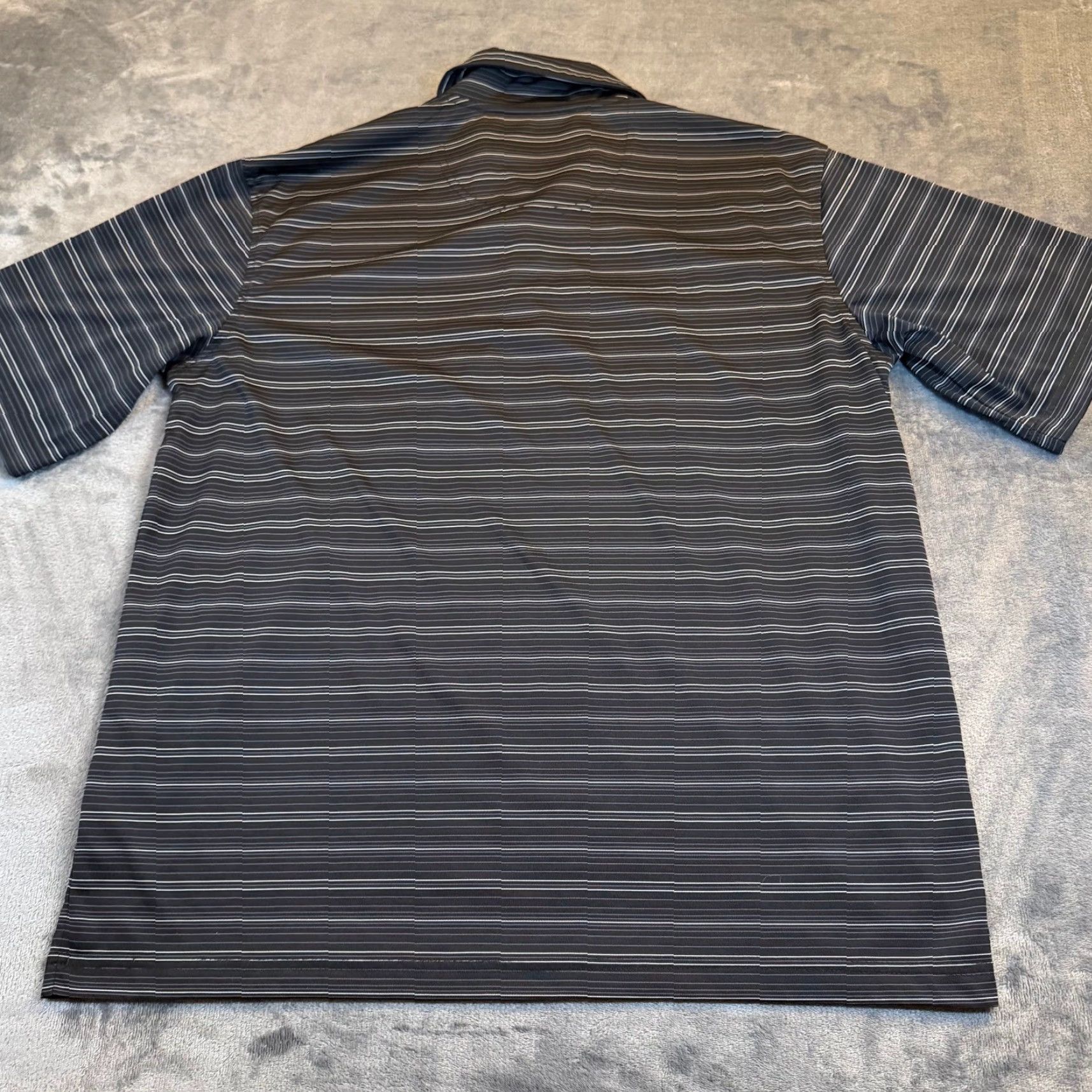 Vintage Pebble Beach Polo Shirt Mens Large Black White Striped Golf Performance Athletic Short Sleeve Shirt Size US L / EU 52-54 / 3 - 4 Thumbnail