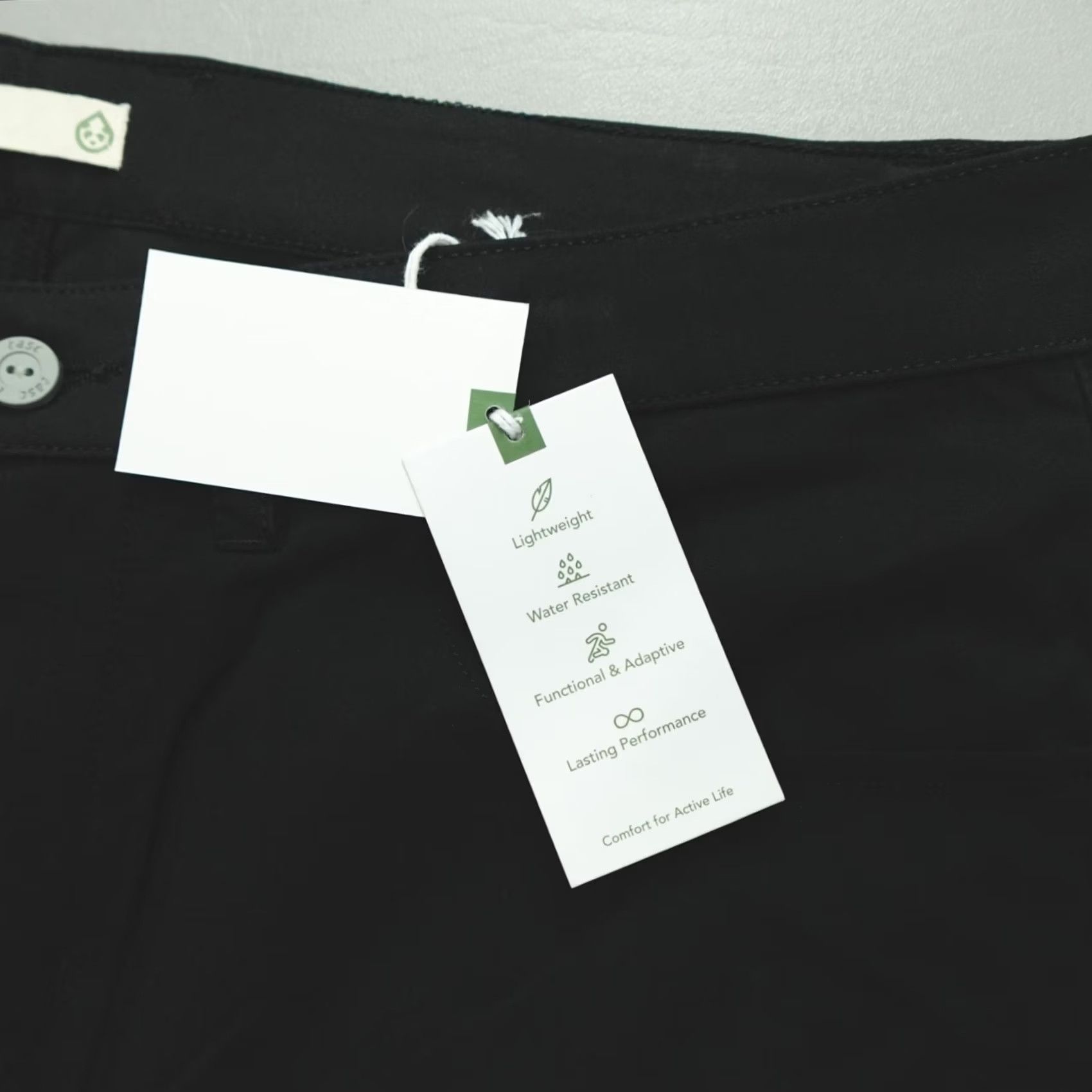 Vintage Tasc Motion Pants Straight Fit Lightweight DWR Men's 34x34 Black Slim Fit Casual Chino Pants Size US 34 / EU 50 - 2 Thumbnail