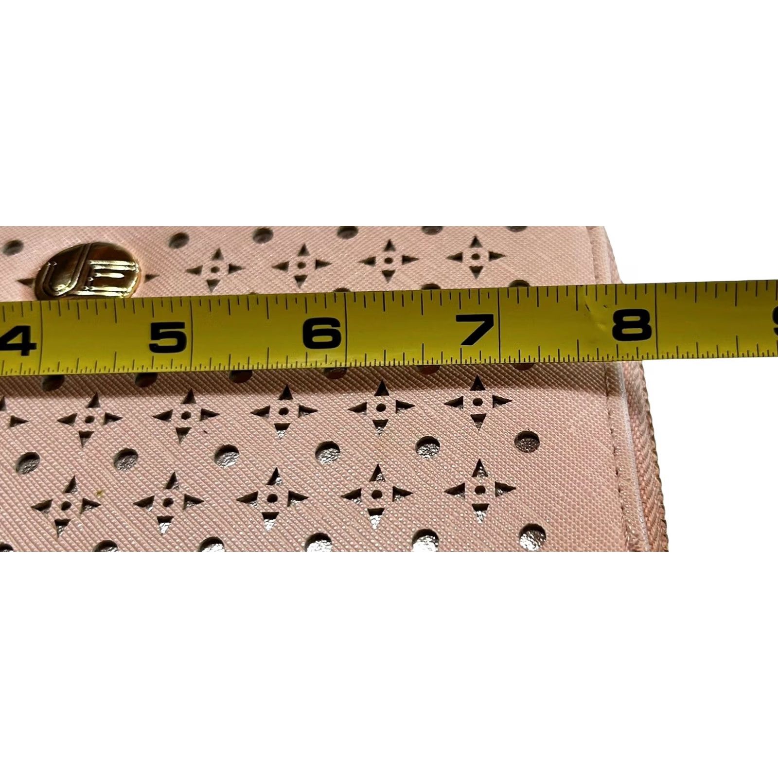 Vintage URBAN ENERGY Wallet Women Pink Credit Card Holder Read Zip-Around Geometric Logo Condensed Size ONE SIZE - 5 Thumbnail