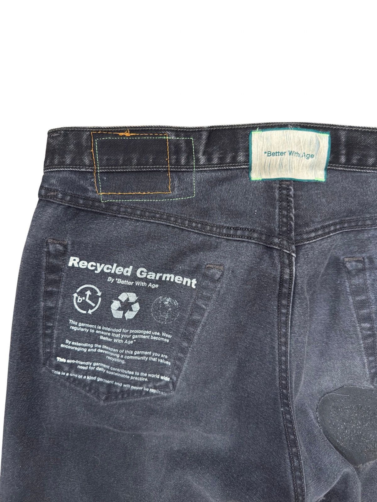 Better With Age BETTER WITH AGE DERBY PLEATED DENIM "BLACK" Size US 35 - 10 Thumbnail