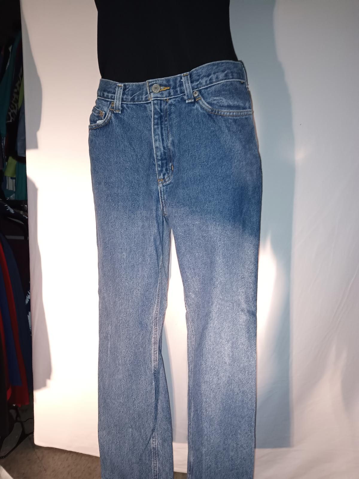 Designer Classic Straight Leg Denim Jeans Size 32" / US 10 / IT 46 - 2 Thumbnail