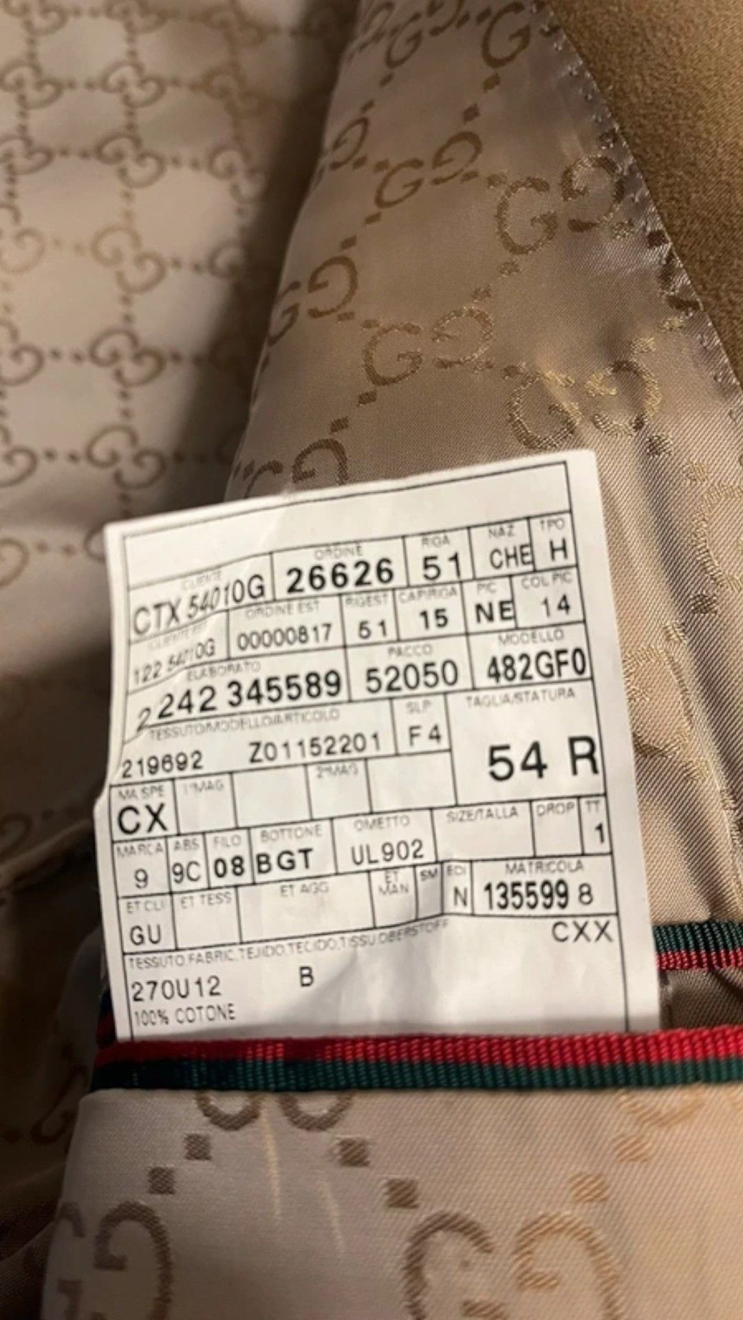 Gucci COTTON COAT BY TOM FORD Size US L / EU 52-54 / 3 - 4 Thumbnail