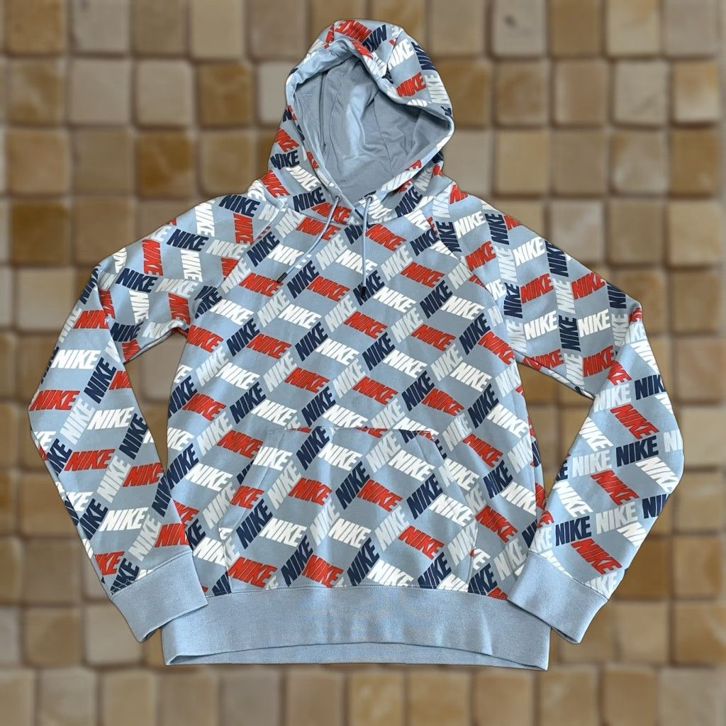 Nike Nike Women's Hoodie XS Pullover Activewear Light Blue Multicolor Size XS / US 0-2 / IT 36-38 - 1 Thumbnail