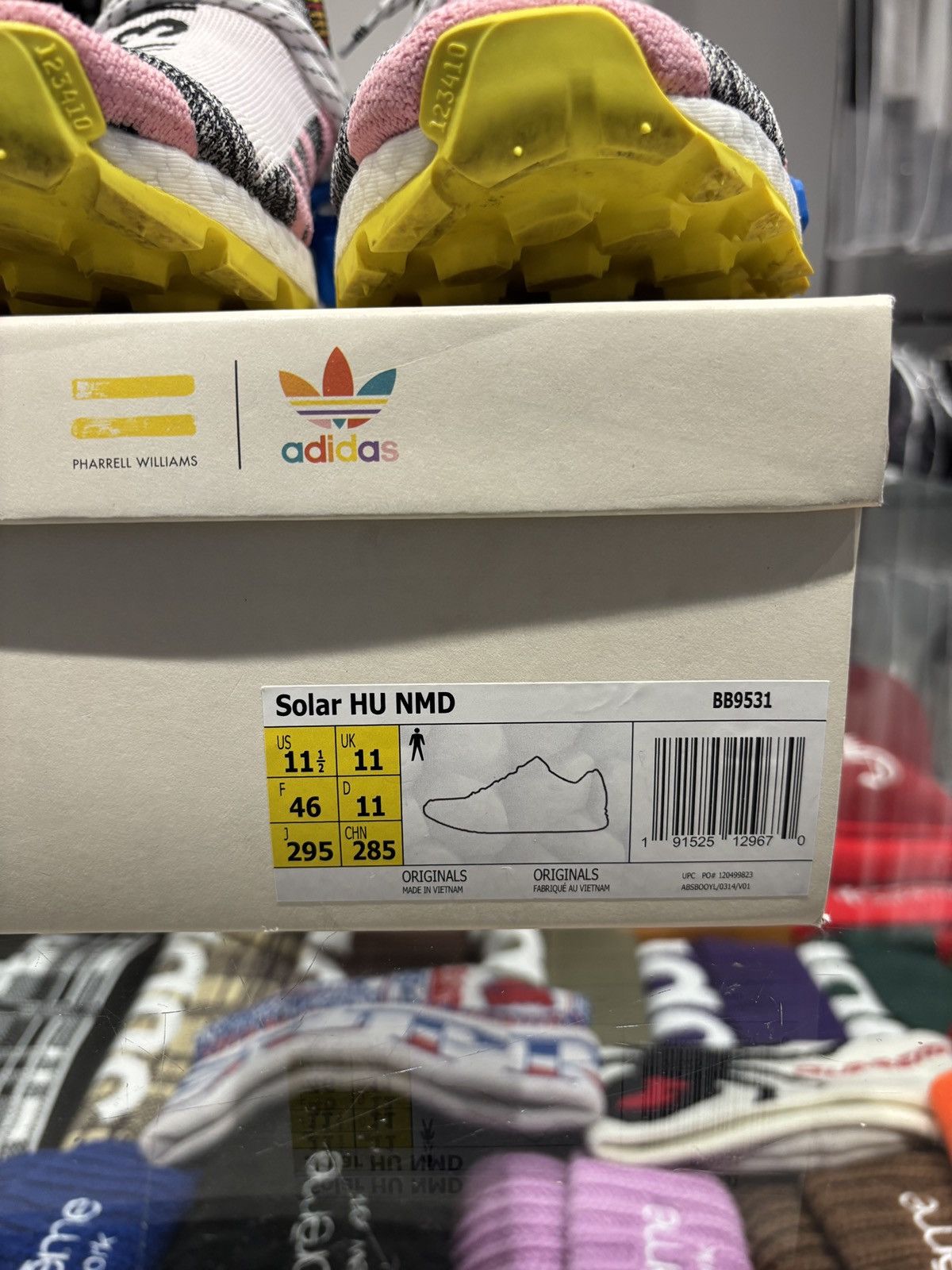 Adidas Adidas NMD Hu Pharrell Solar Pack Mother Size: 11.5 Size US 11.5 / EU 44-45 - 8 Thumbnail