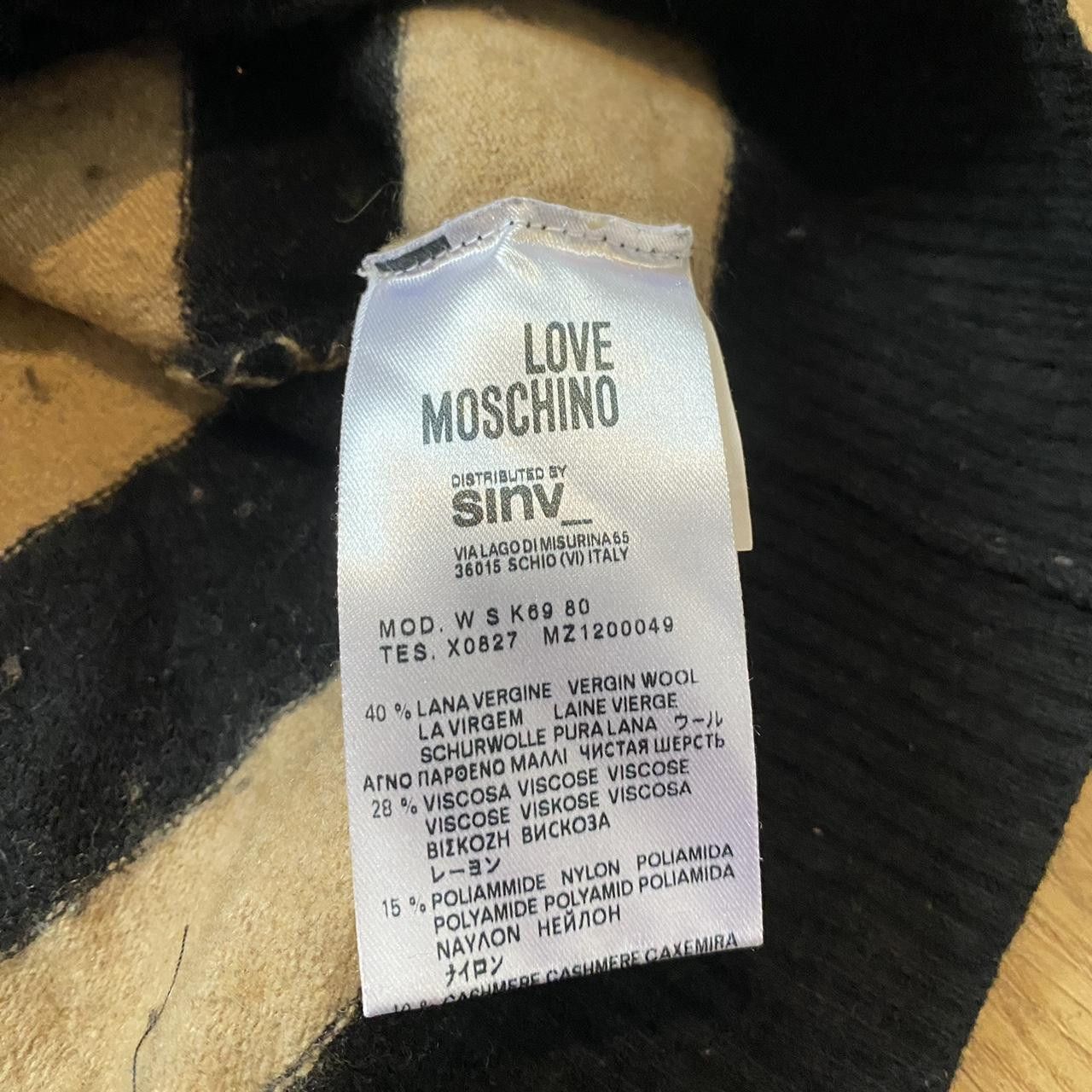 Love Machine Wool Tan and black striped cardigan #stripedcardigan Size US S / EU 44-46 / 1 - 5 Thumbnail