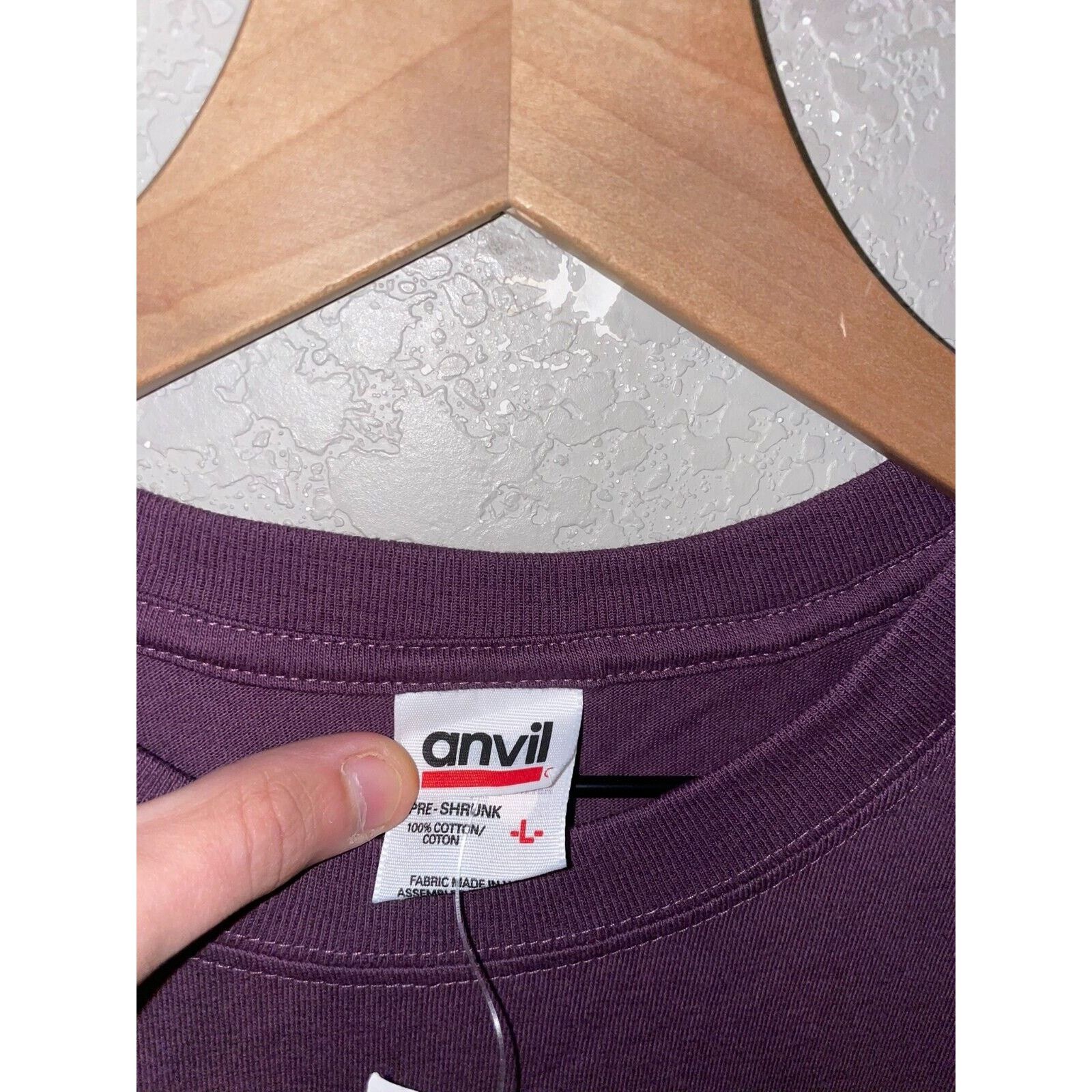 Anvil Vintage North Dakota Shirt Wildflowers Flower Purple 90s VTG Size US L / EU 52-54 / 3 - 7 Thumbnail