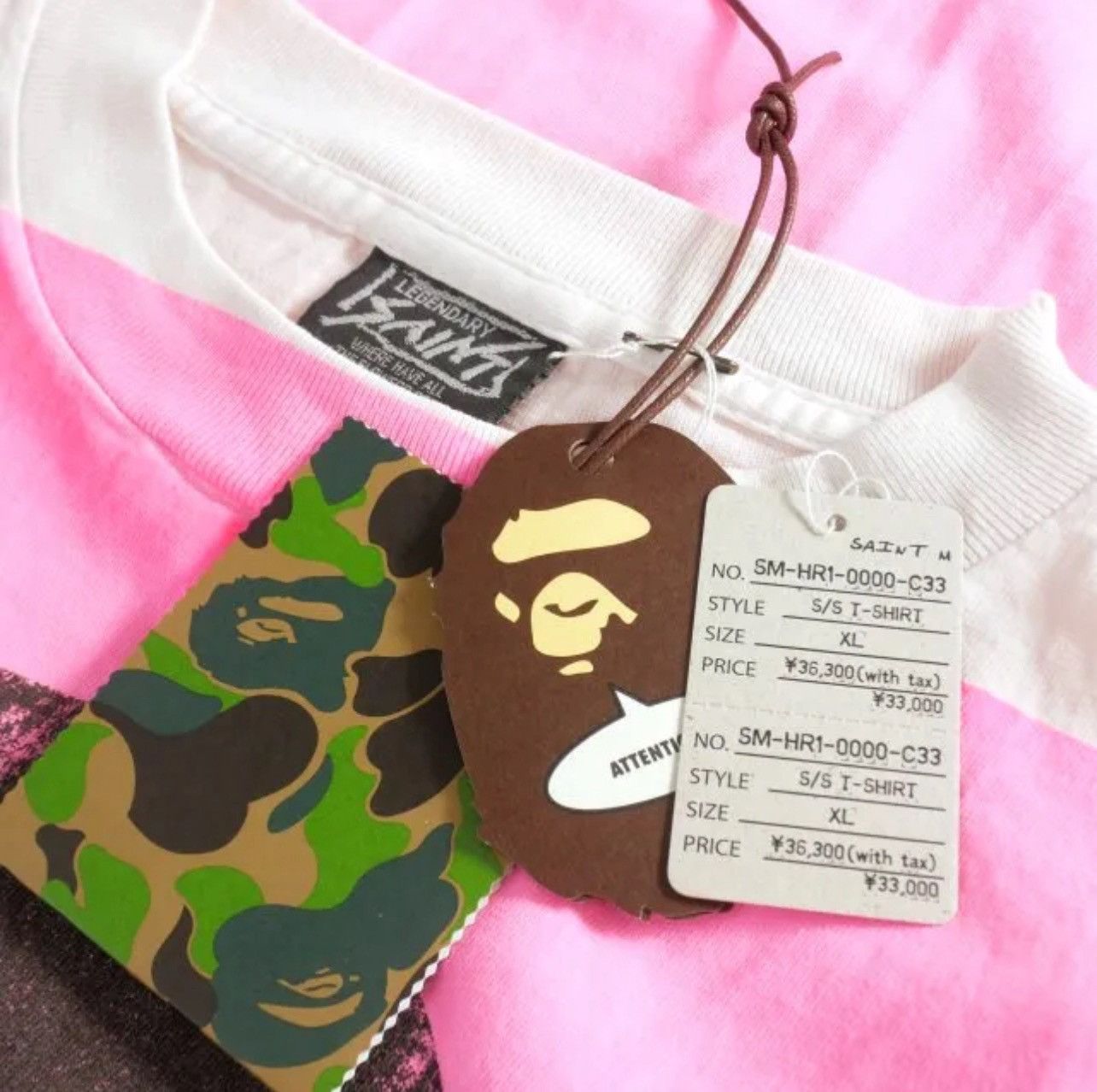 Bape × Saint Michael Bape saint michael collab tee Size US XL / EU 56 / 4 - 4 Thumbnail