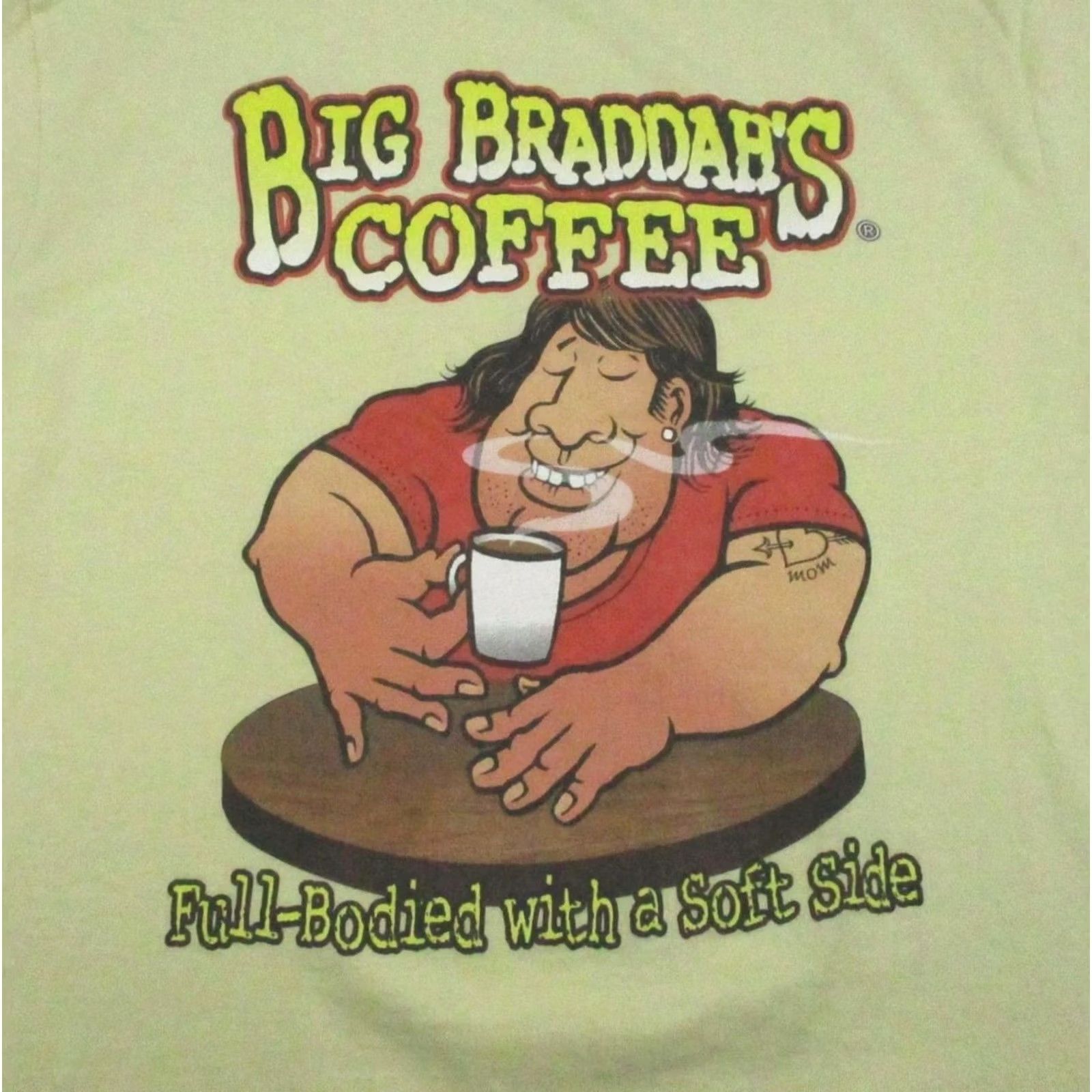 Comfort Colors Comfort Colors Big Braddahs Coffee Shirt Mens Large Yellow Kauai Graphic Tee Size US L / EU 52-54 / 3 - 2 Thumbnail