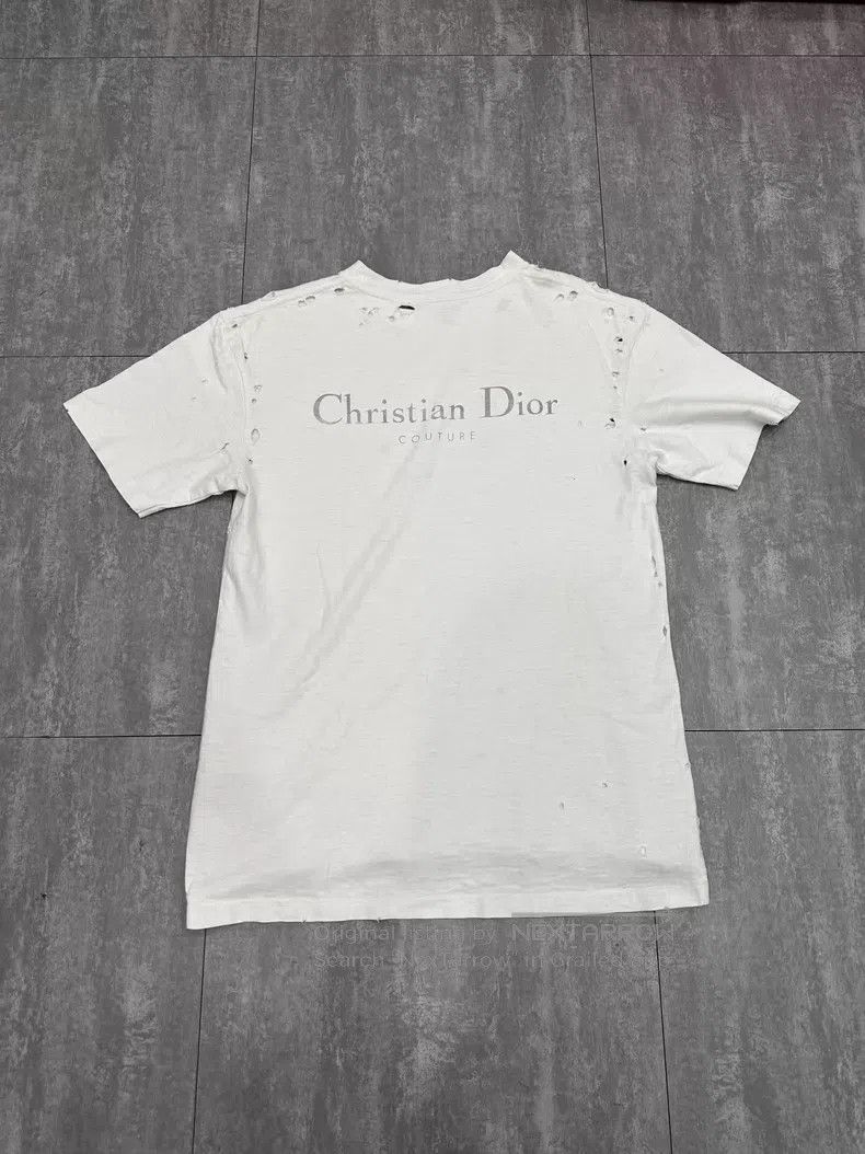Dior Dior White old hole logo short-sleeved T-shirt Size US S / EU 44-46 / 1 - 2 Thumbnail