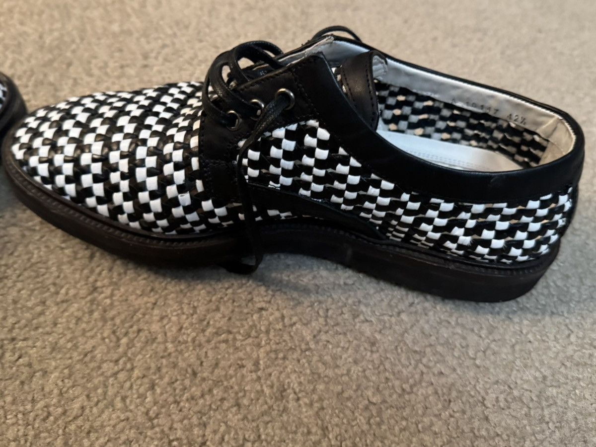 Dolce & Gabbana Black & White Check - Leather Lace Shoes Size US 10.5 / EU 43-44 - 7 Thumbnail
