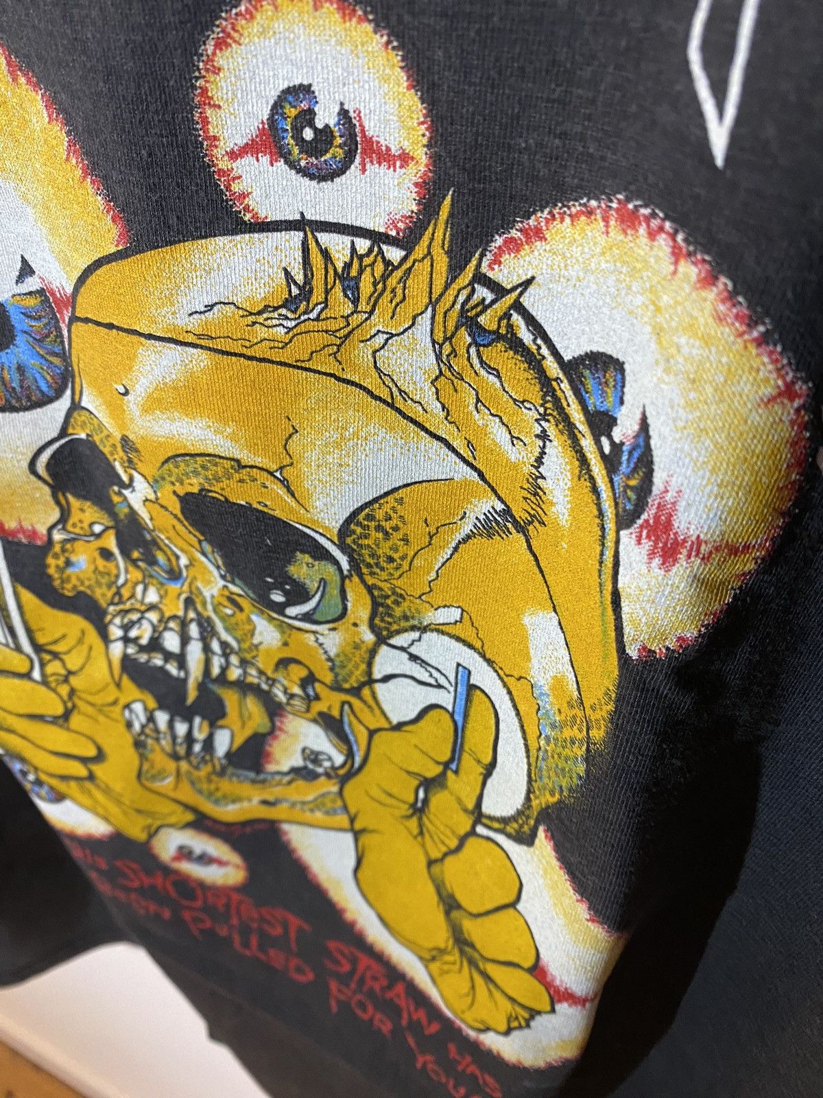 Band Tees × Vintage Vintage Metallica pushead 80s shortest straw shirt Size US L / EU 52-54 / 3 - 5 Thumbnail