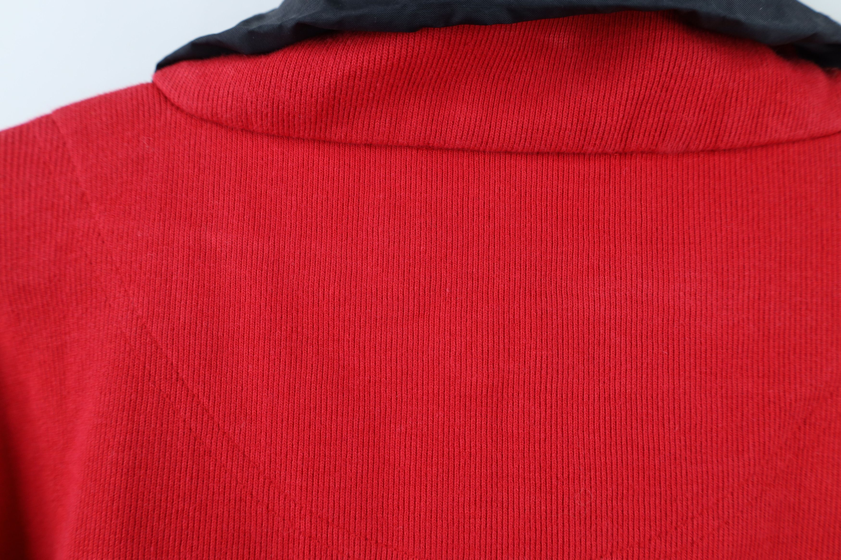 Columbia Vintage 90s Columbia Heavy Ribbed Knit Half Zip Sweater Red Size US L / EU 52-54 / 3 - 11 Thumbnail