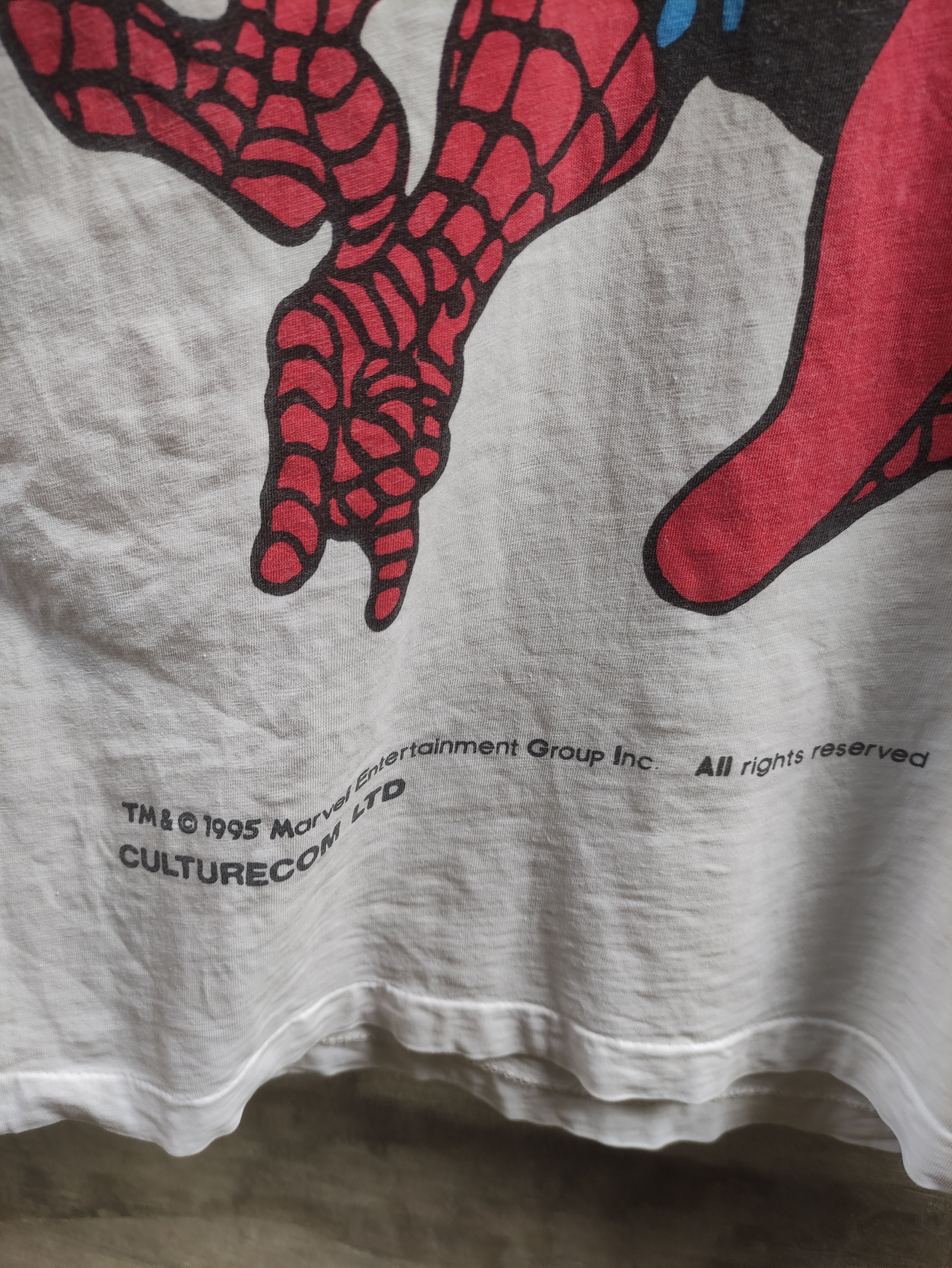 Vintage Vintage Animated Spider-Man Shirt Marvel Comics Size US L / EU 52-54 / 3 - 7 Thumbnail