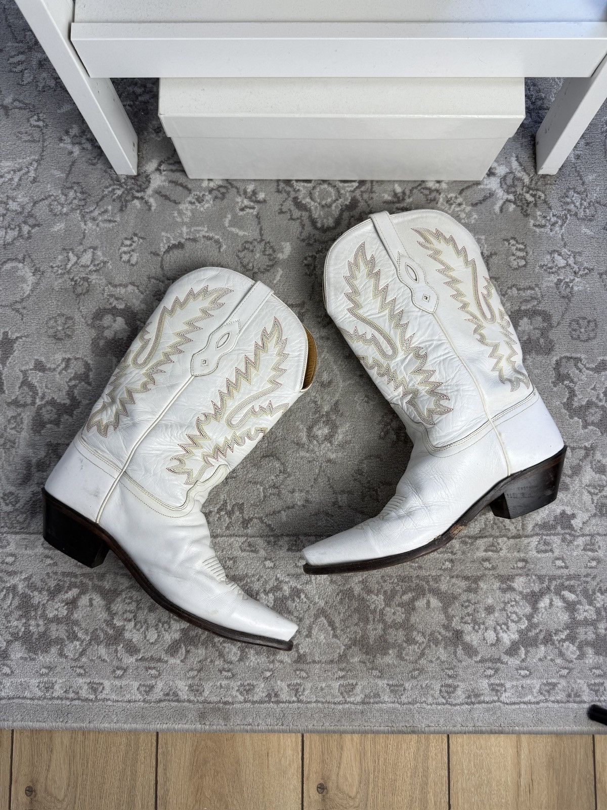 Cowboy Equipment × Vintage Vintage y2k leather cowboy boots US9 western texas usa retro Size US 9 / EU 42 - 2 Thumbnail