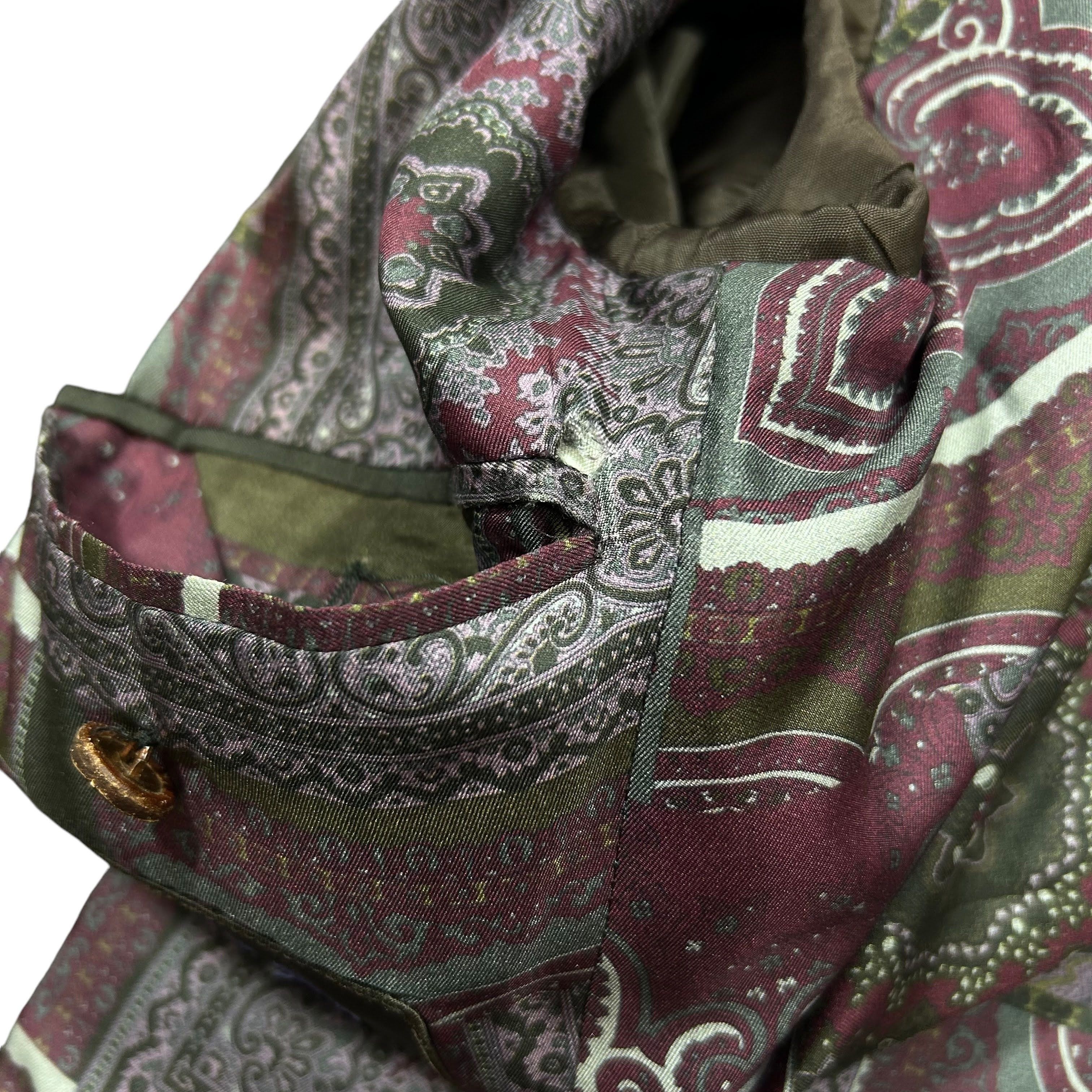 Etro Etro Milano Gray Brown Check Wool Silk Lined Blazer 50L Size 50L - 7 Thumbnail