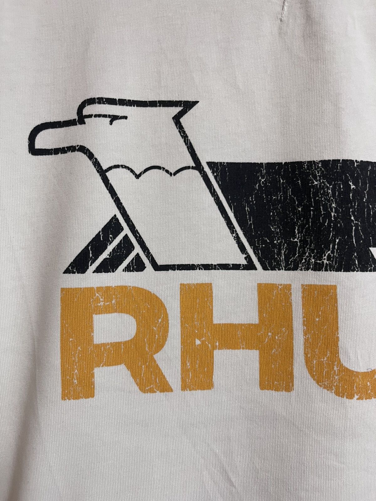 Rhude Vintage Rhude Tee Off-White Big Logo S Size US S / EU 44-46 / 1 - 6 Thumbnail
