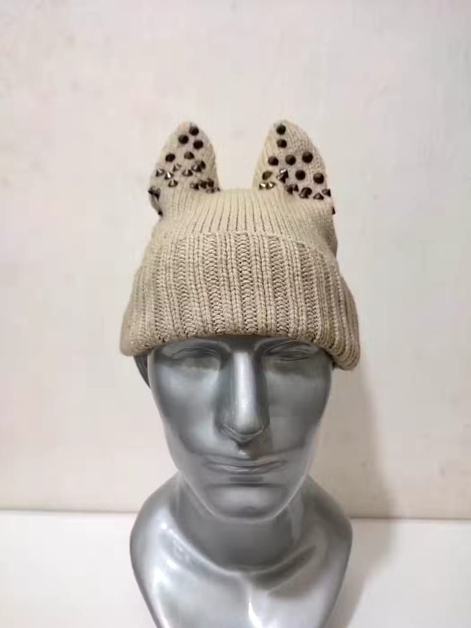 image of Bunny Horn Devil Beanie Spike Beanie Hats in Mix, Men's