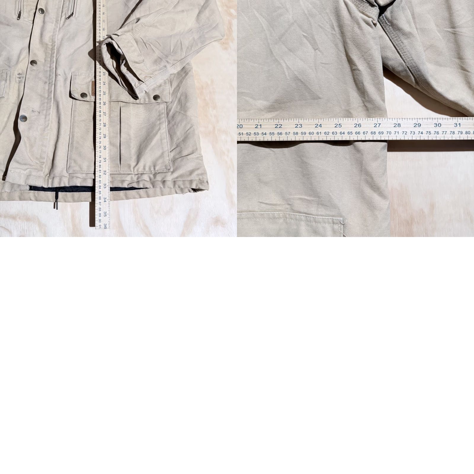 Carhartt VINTAGE Carhartt Western Chore Coat Men's Wheat Canvas Blanket Lined Work Jacket 2XL Size US XXL / EU 58 / 5 - 9 Thumbnail