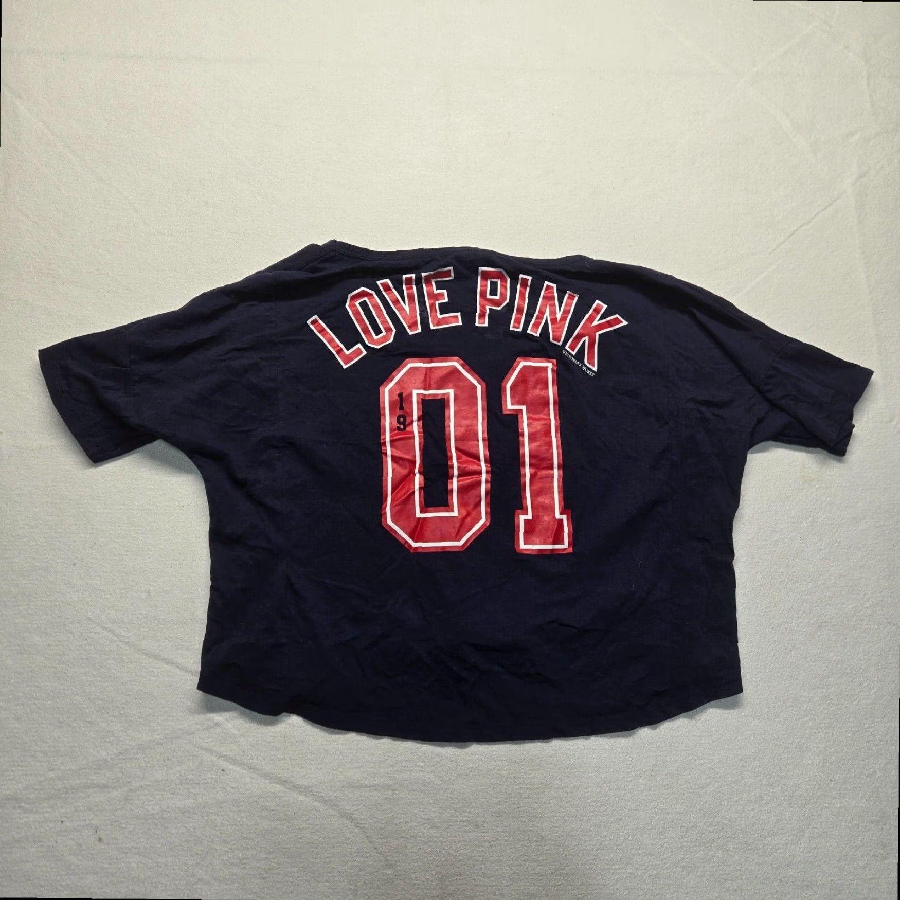 Victoria's Secret Boston Red Sox Crop Top Mens Medium Pink Victoria's Secret Love Shirt Size M / US 6-8 / IT 42-44 - 8 Thumbnail
