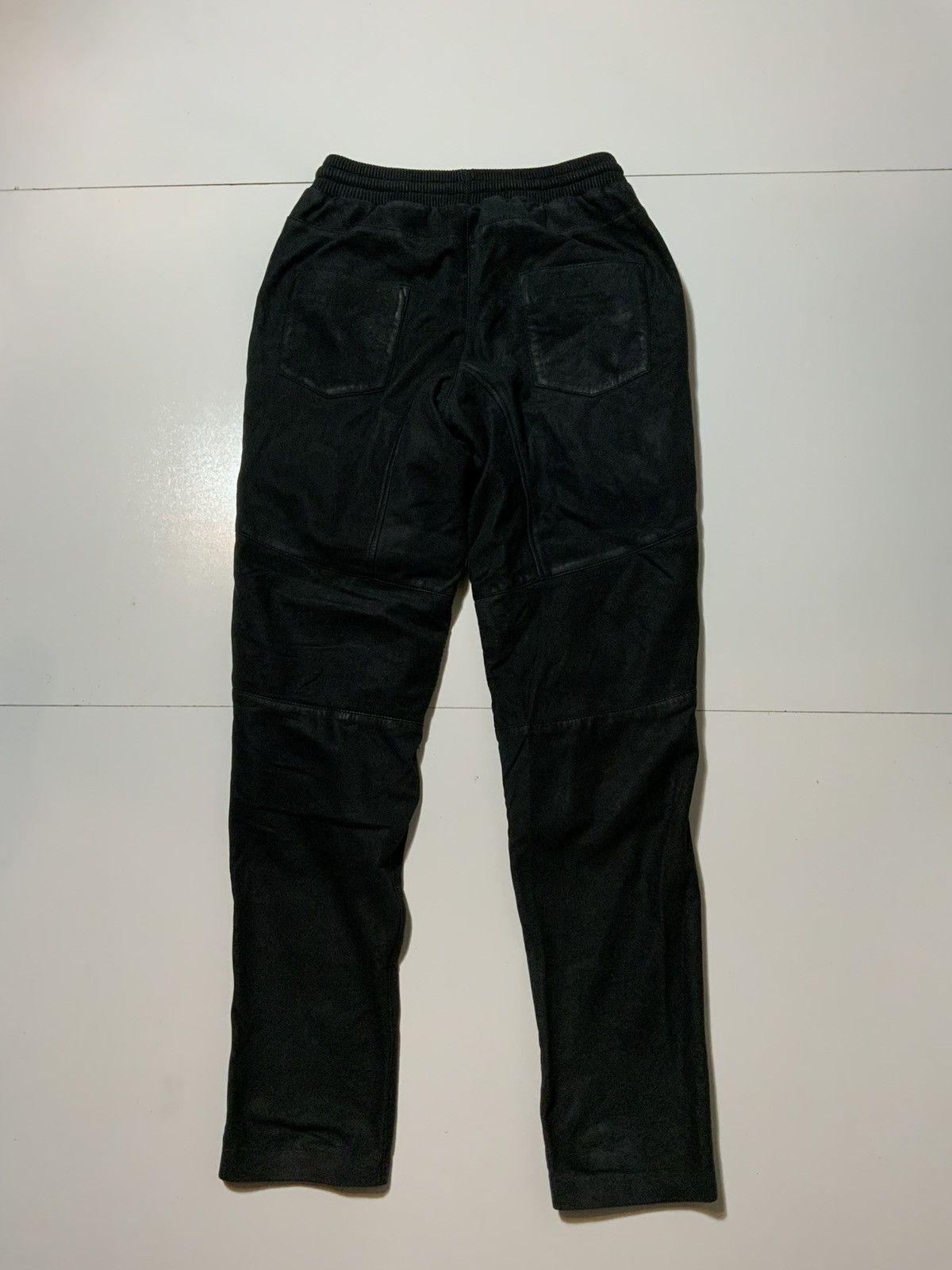 Designer Autark Rough Concept Berlin Lamb Leather Biker Moto Pants Size US 32 / EU 48 - 3 Thumbnail