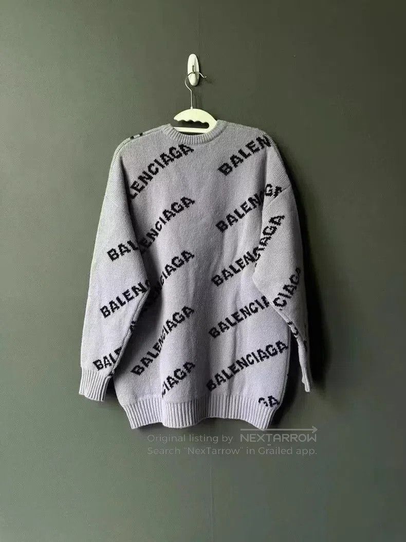 Balenciaga Balenciaga Eggplant Purple Splash Knitwear Size US XS / EU 42 / 0 - 2 Thumbnail