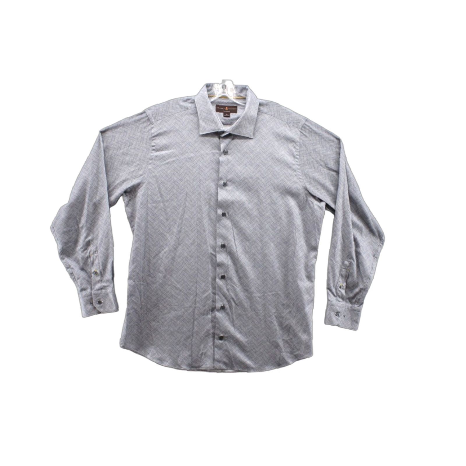 Robert Talbott Robert Talbott Tailored shirt Blue XL Mens Subtle Basket Weave Print Preppy Dress Shirt Size US XL / EU 56 / 4 - 1 Thumbnail