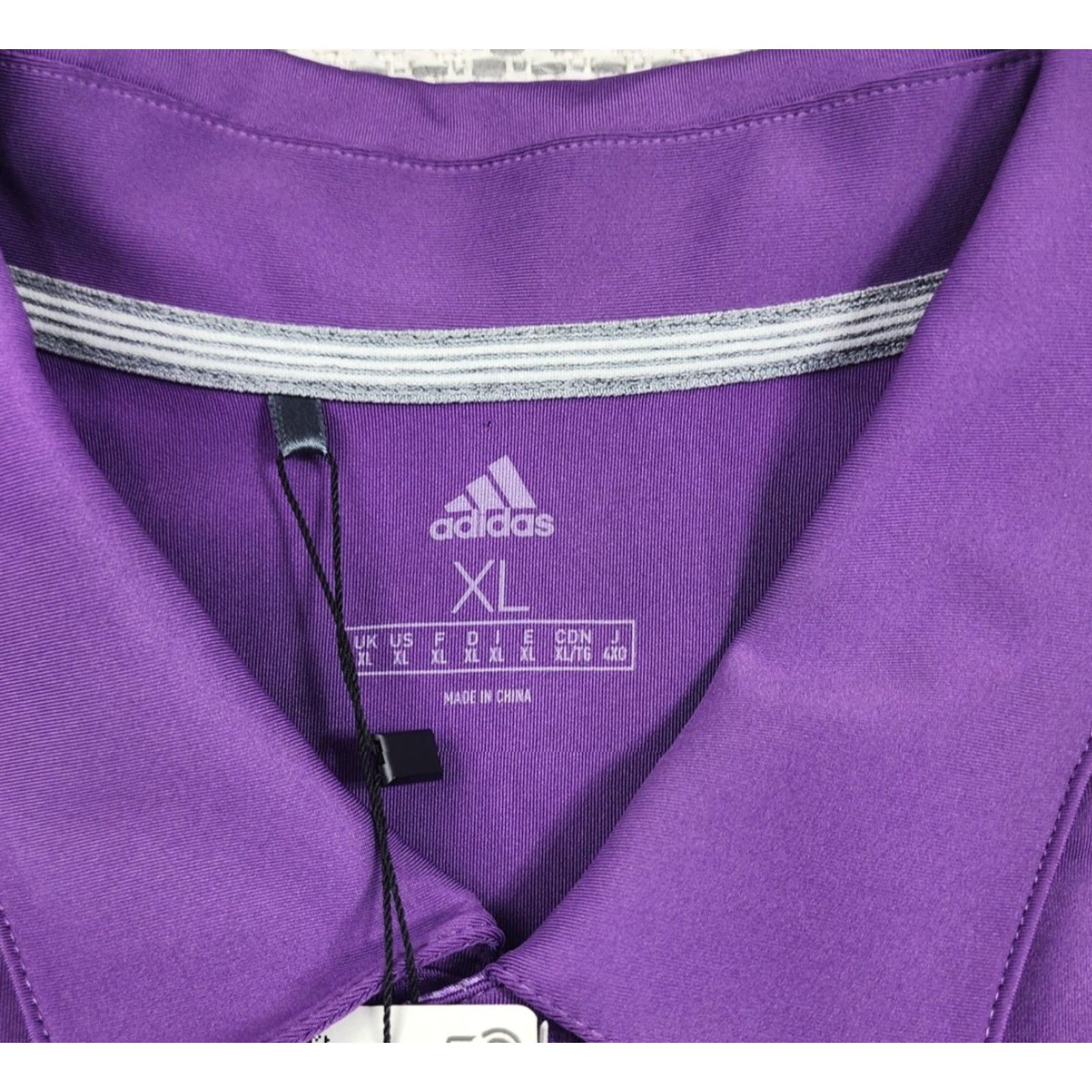 Adidas Adidas Polo Shirt Mens XL Purple Ultimate365 2.0 Solid Golf UPF 50 Rooster Run Polo Shirt Mens XL Purple Adidas Golf Polo Logo Embroidered Size US XL / EU 56 / 4 - 4 Thumbnail