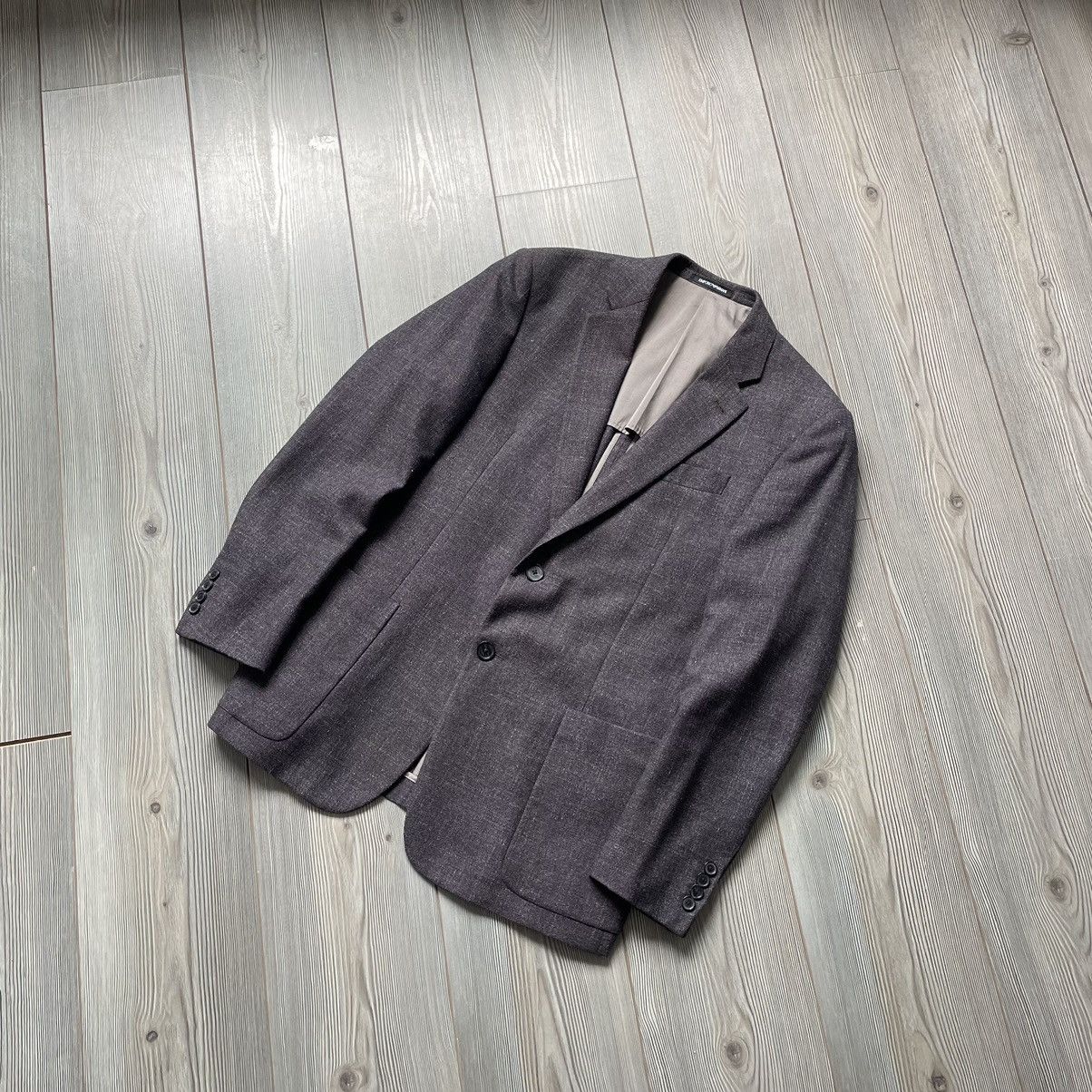 Emporio Armani Emporio Armani G Line Deco Wool Plaid Sport Blazer 50/L Size 50S - 3 Thumbnail