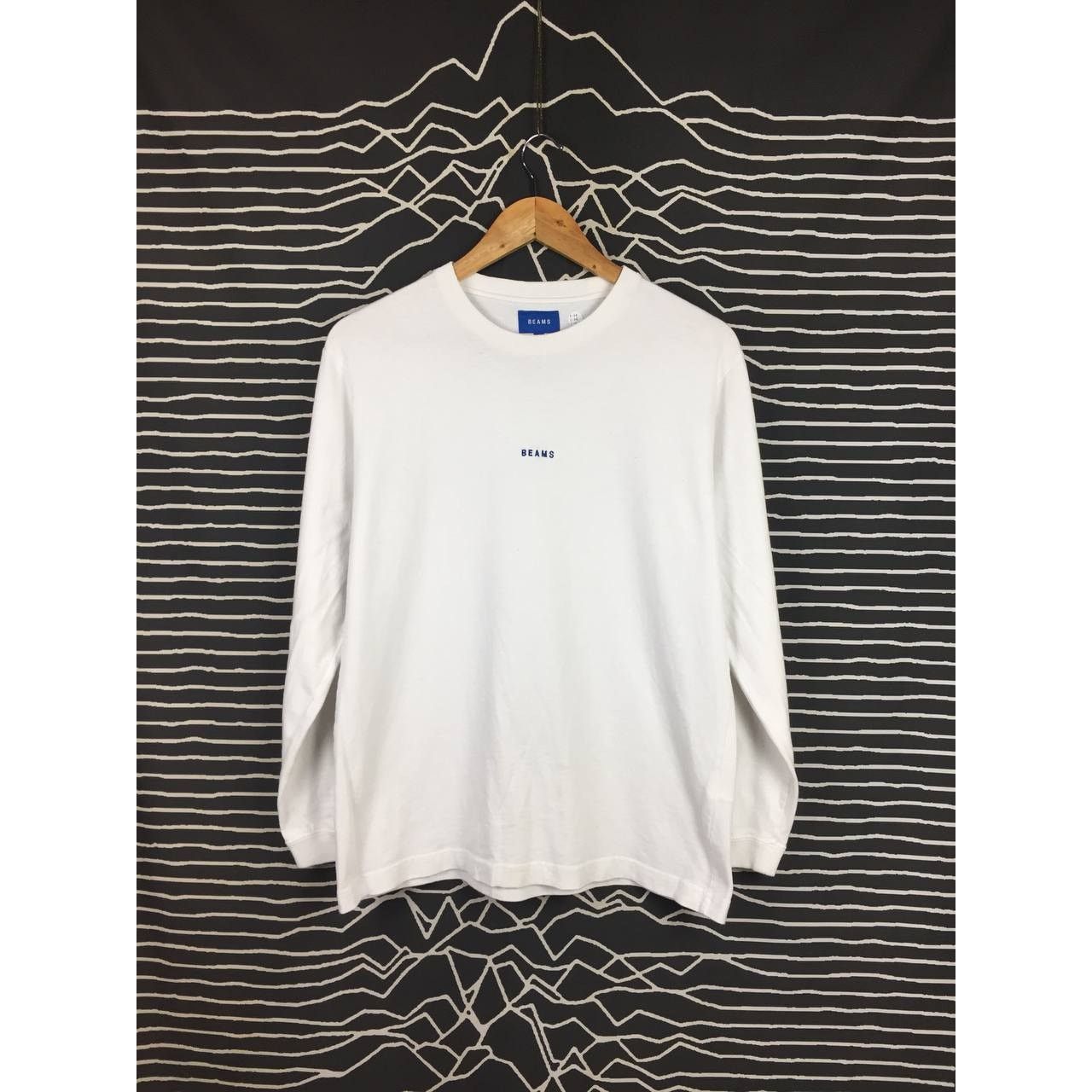 Beams Plus × Japanese Brand BEAMS Embroidered Logo Spell Out Long Sleeve Tee Size US S / EU 44-46 / 1 - 2 Thumbnail