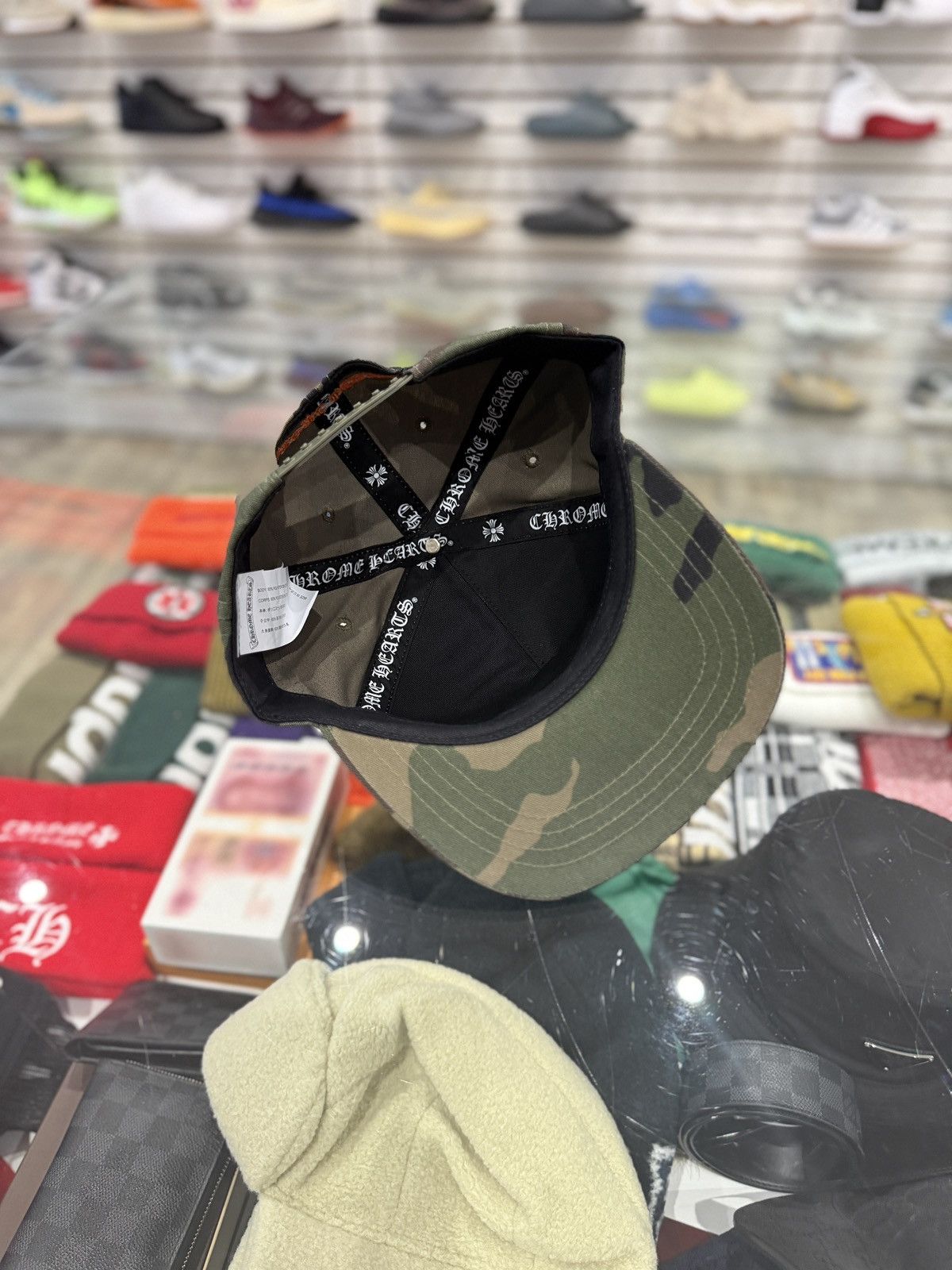 Chrome Hearts Chrome Hearts CH Baseball Hat Camo Size ONE SIZE - 7 Thumbnail