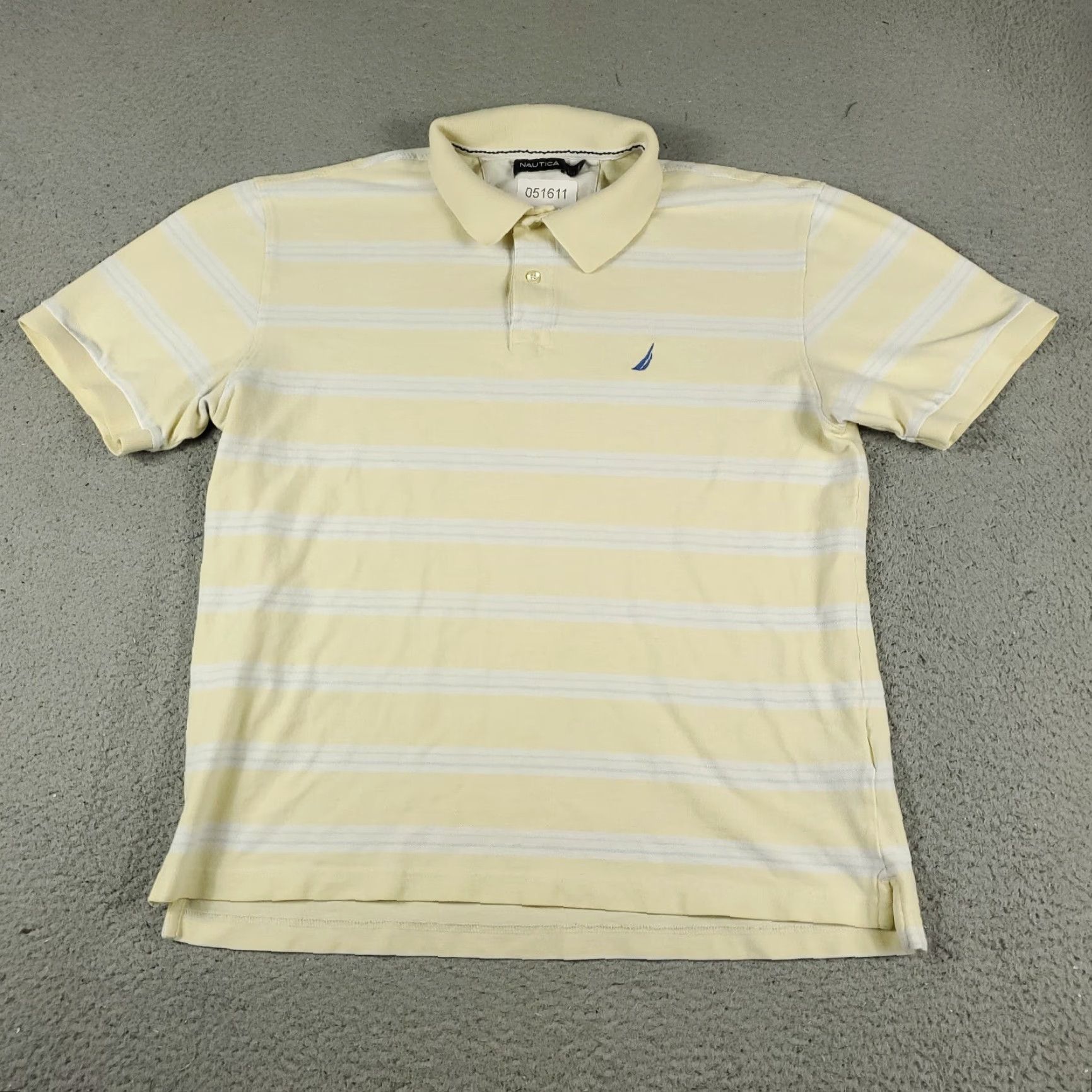 Nautica Nautica Polo Shirt Mens Large Yellow Striped Polo Short Sleeve Casual Adult Size US L / EU 52-54 / 3 - 2 Thumbnail