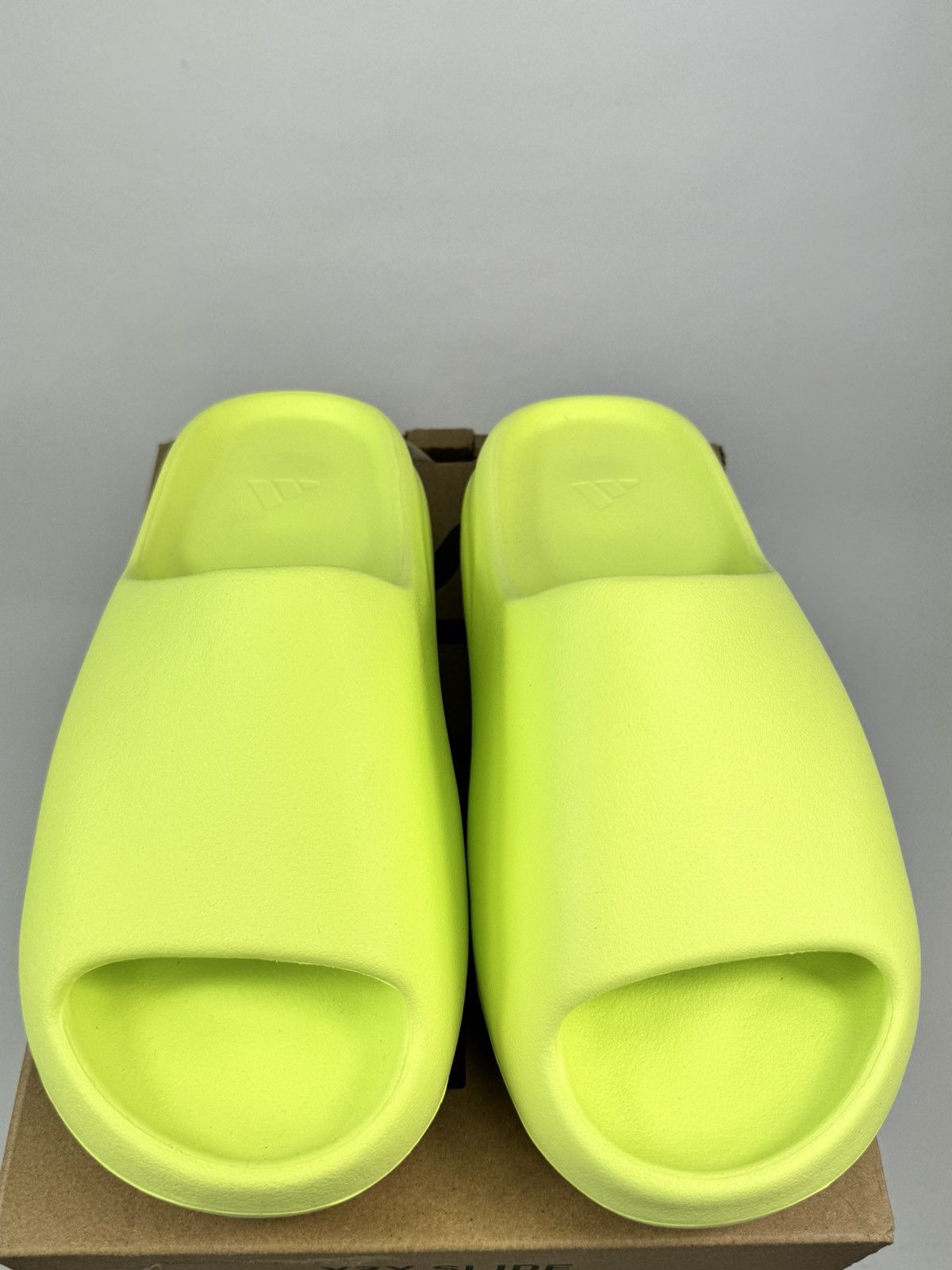 Adidas YEEZY SLIDES GLOW GREEN Size US 9 / EU 42 - 3 Thumbnail