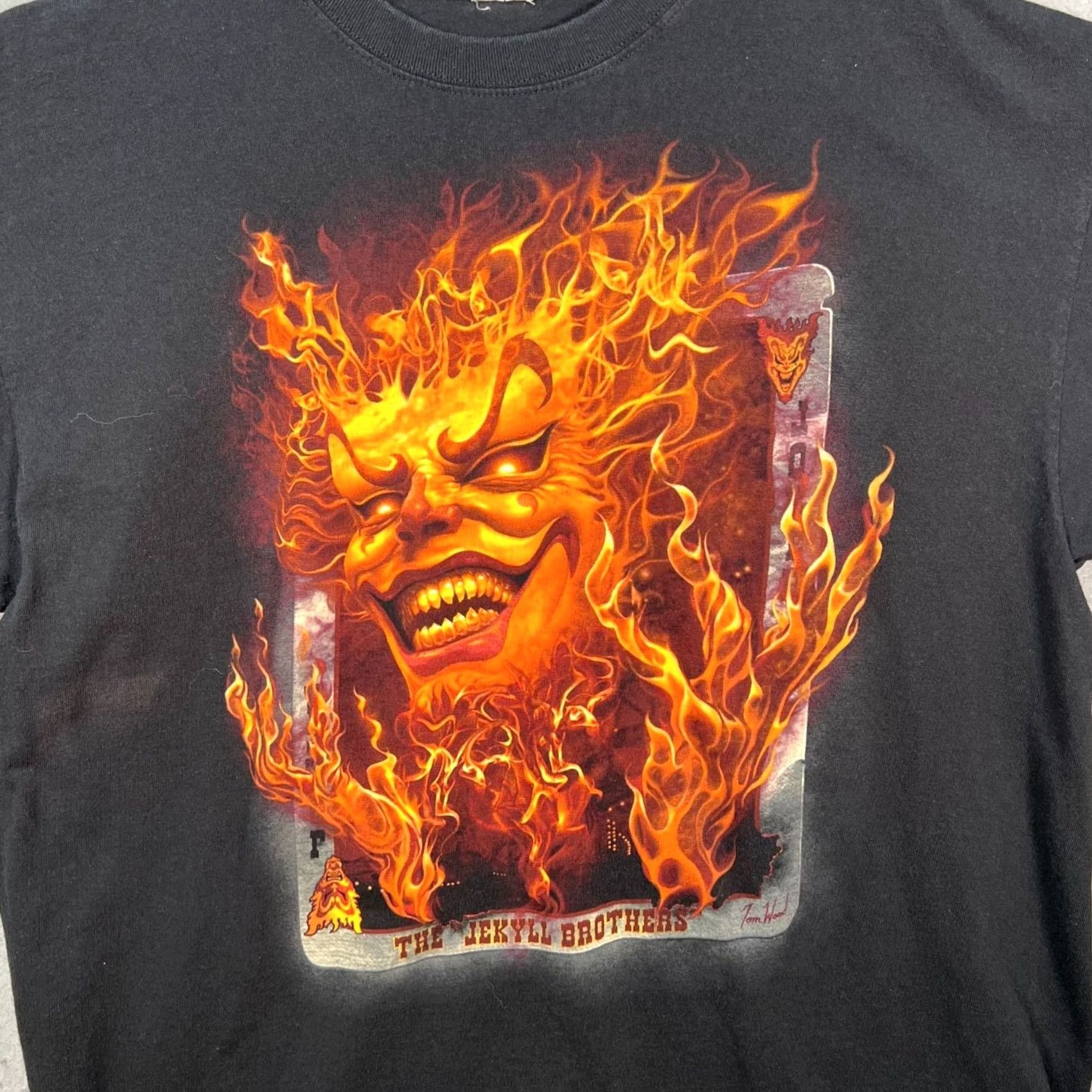 Anvil Insane Clown Posse The Jekyll Brothers Tom Wood T Shirt Shirt 2008 XL Black Cotton Short Sleeve Crew Neck Mens Graphic 90s Concert Merch Size US XL / EU 56 / 4 - 4 Thumbnail