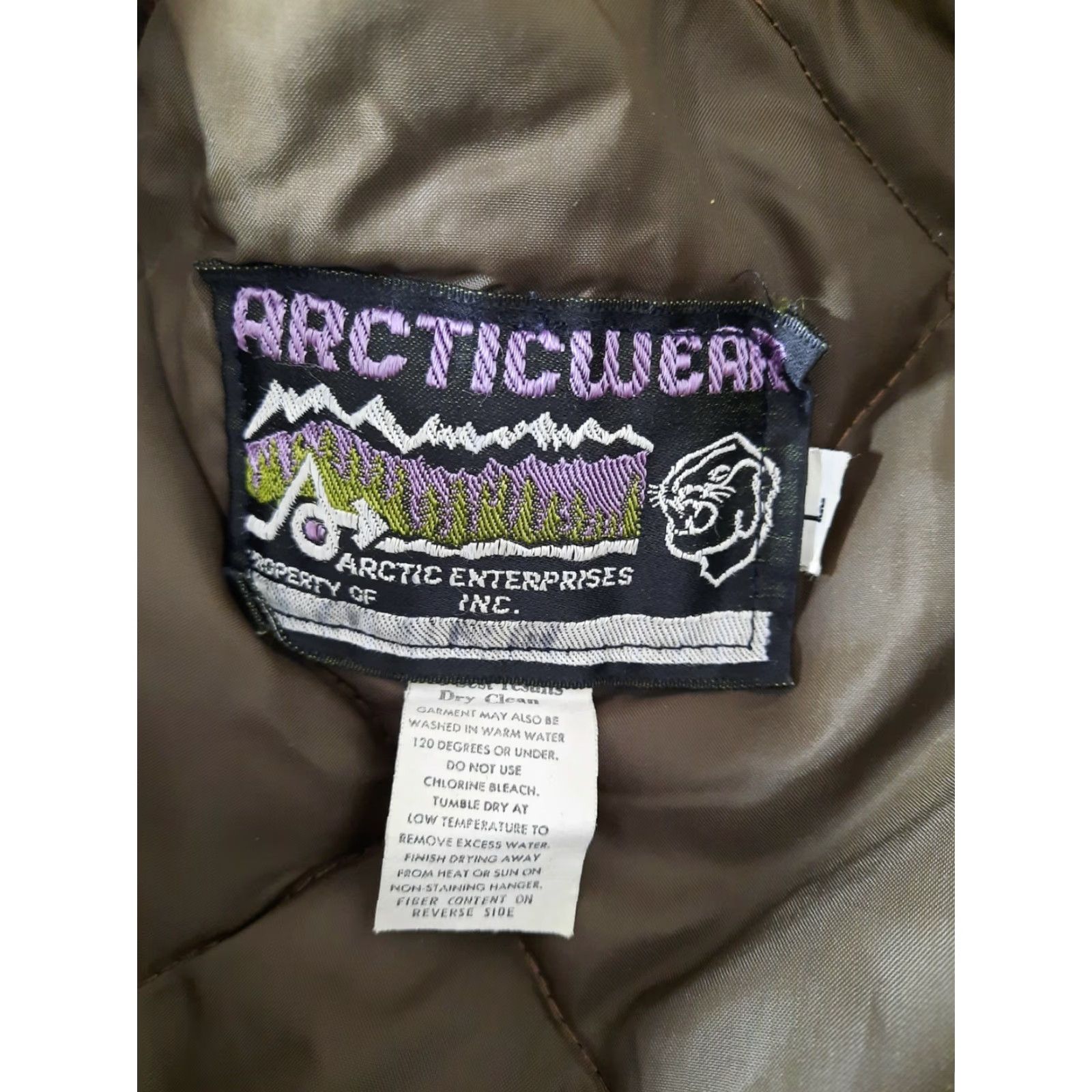 Vintage VINTAGE Arctic Wear Women's Ski Snowmobile Coat Jacket L Brown Nylon Zip Coat 60s 70s USA Made Size L / US 10 / IT 46 - 3 Thumbnail