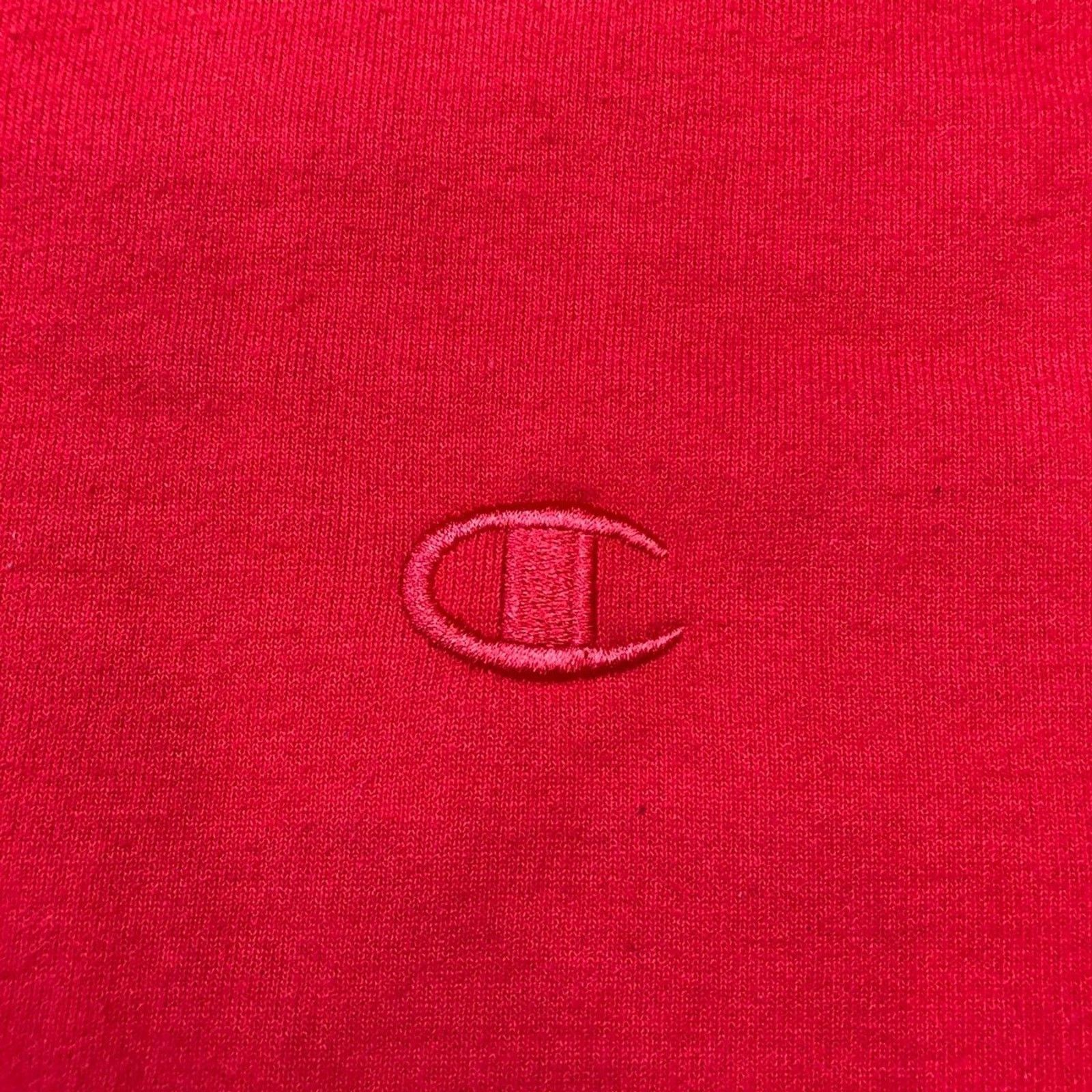 Champion × Vintage Champion Sweatshirt Men Medium Red Authentic C Logo Crewneck Size US M / EU 48-50 / 2 - 2 Thumbnail