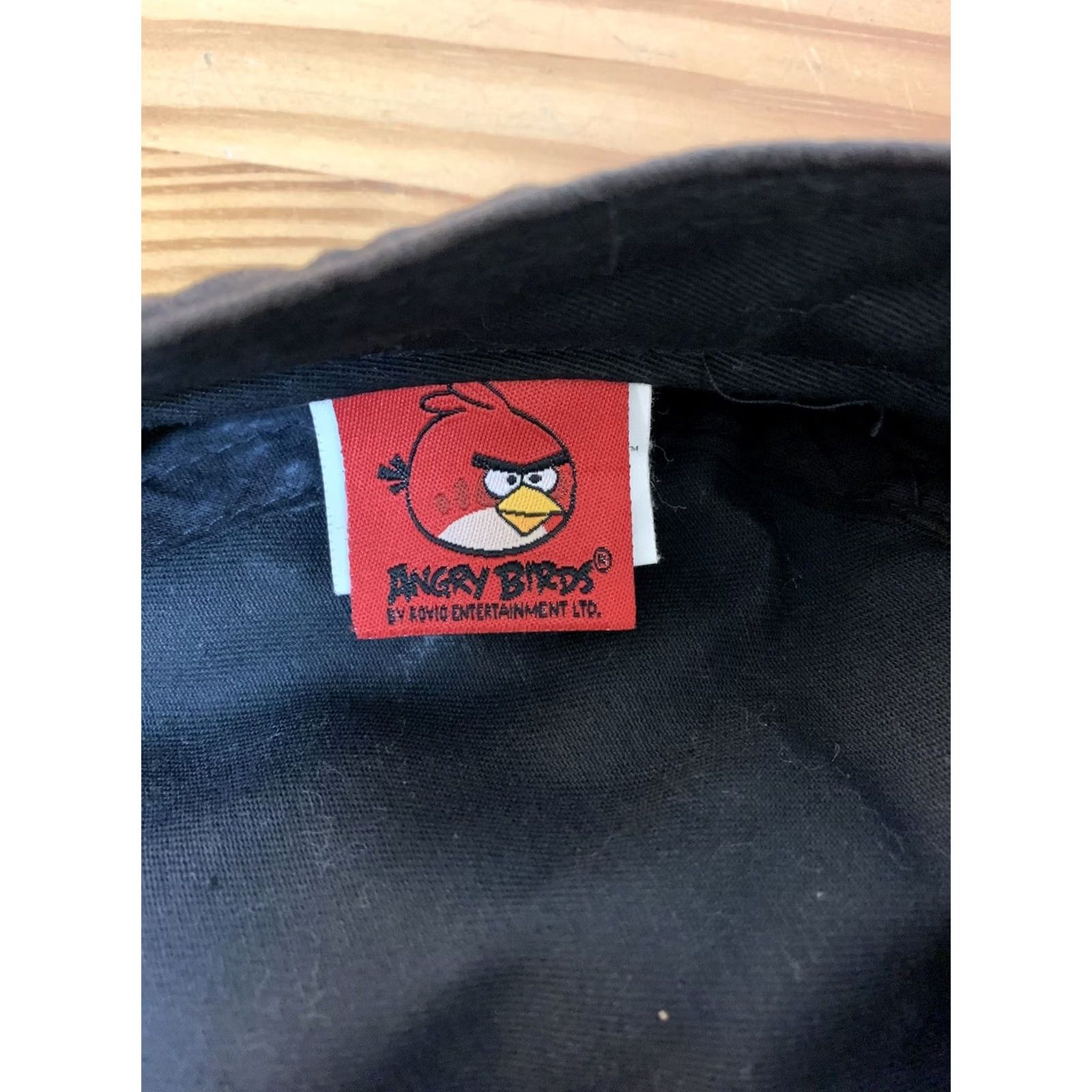Vintage Angry Birds Hat W/ Hook - Red Bird Black Cap One Size Mens Baseball Cap Black Bird Theme Size ONE SIZE - 5 Thumbnail