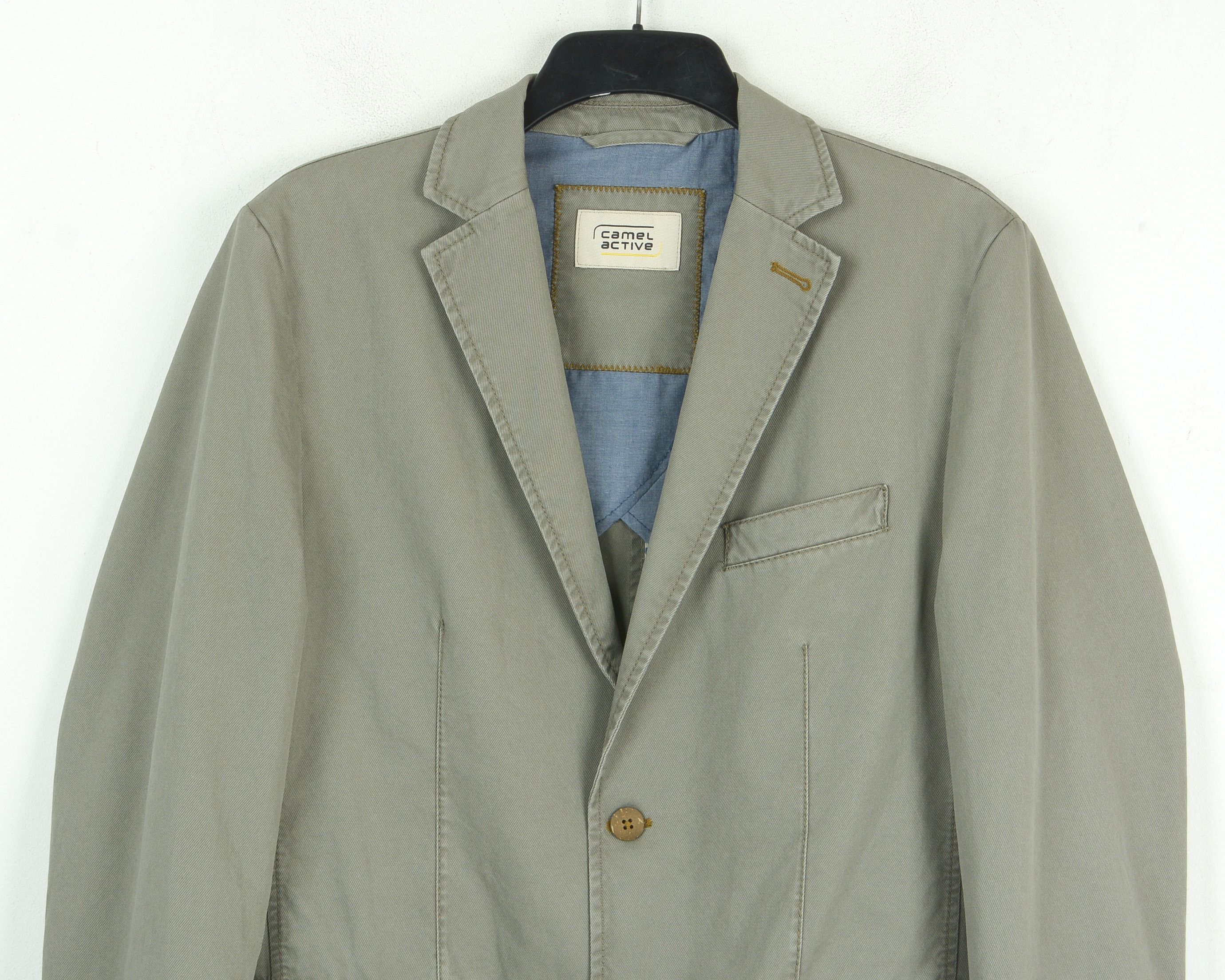 camel active UK 40 US Blazer EU 50 Suit Jacket Sport Over Coat Cotton Size 40R - 2 Thumbnail